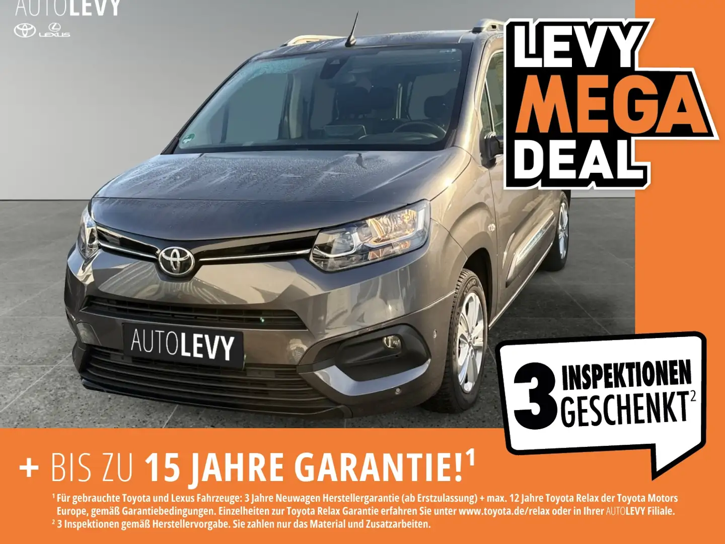 Toyota Proace City Verso 1.2 L1 D Team Deutschland ACC Grau - 1