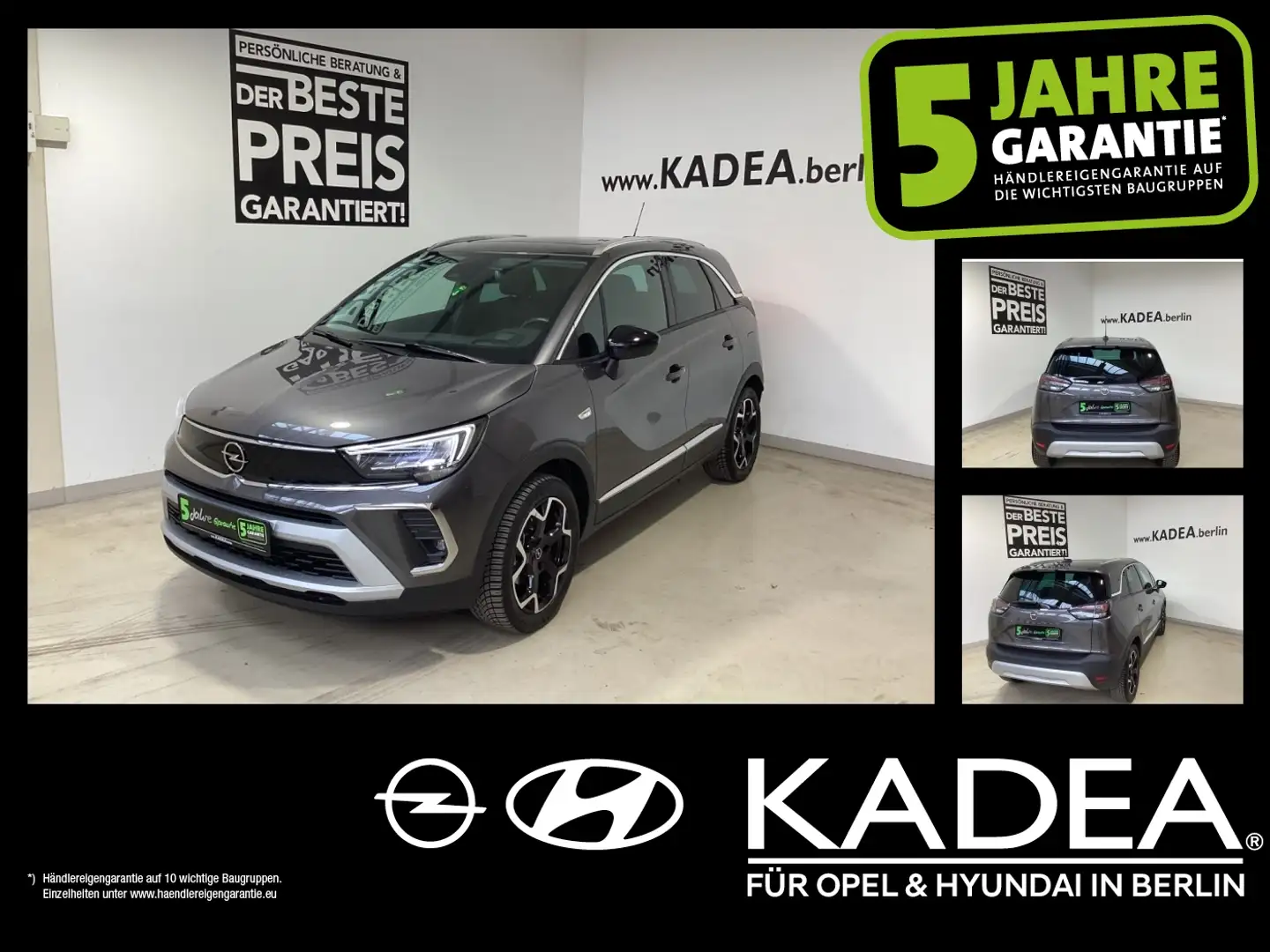 Opel Crossland 1.2 Navi,Lenkrad+Sitzhzg,Panodach,LED Grau - 1
