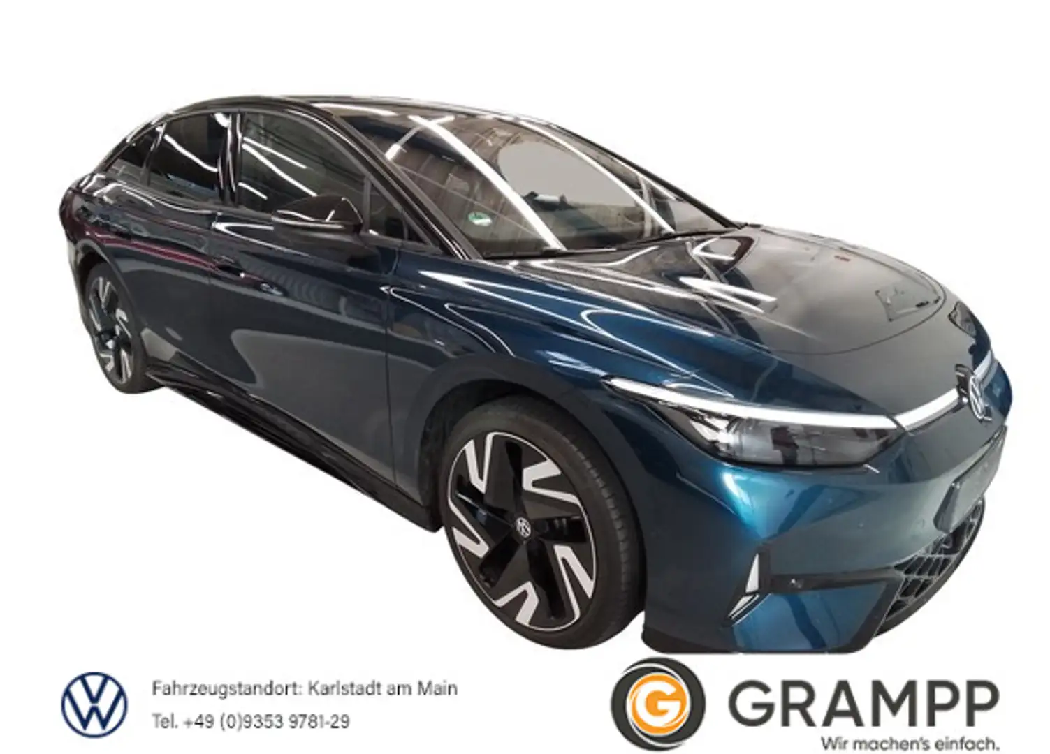 Volkswagen ID.7 GTX 4M +CCS+WÄRMEPUMPE+AHK+360°+ASSISTS+HUD Blau - 1