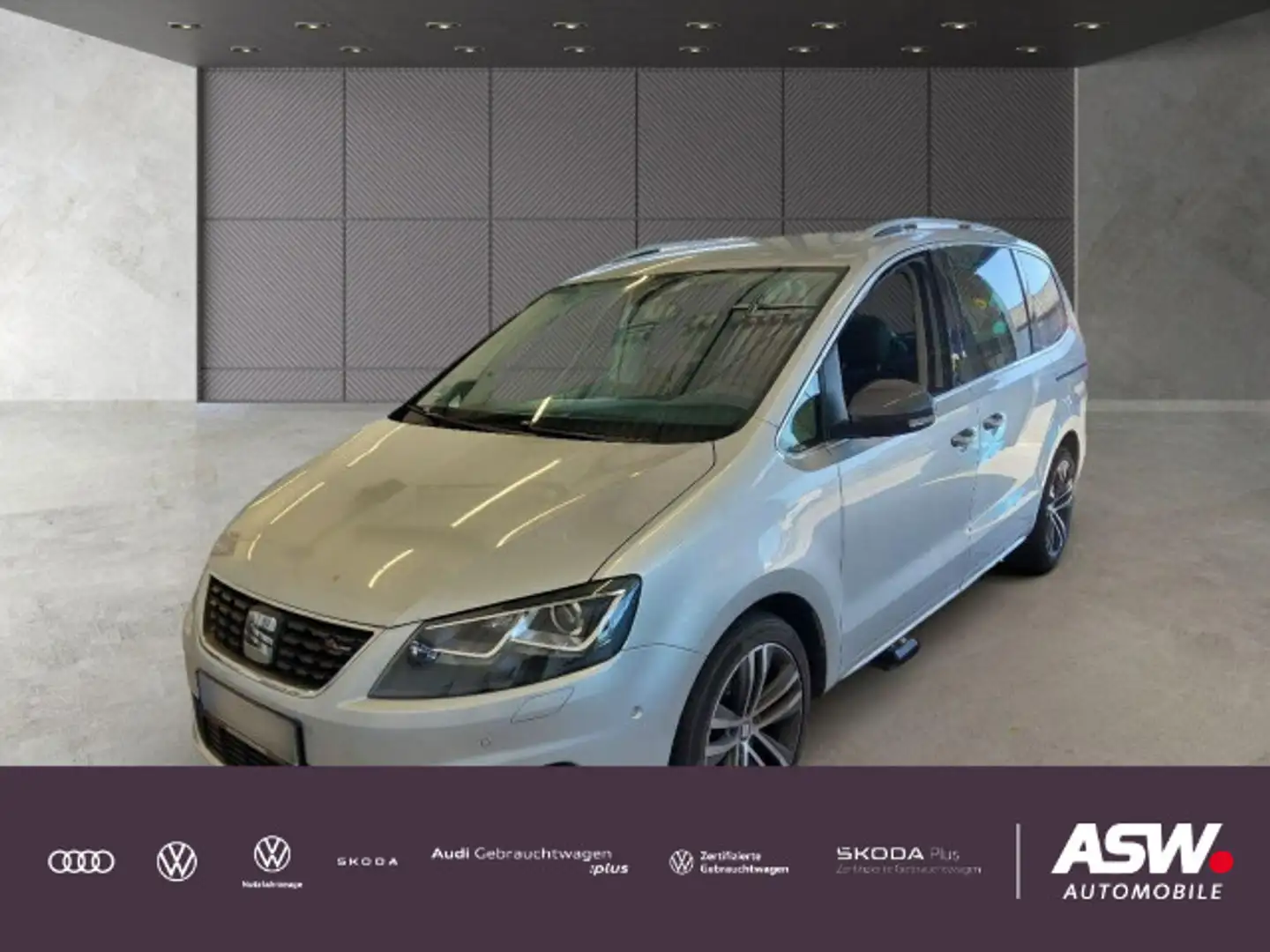 SEAT Alhambra FR-Line 1.4TSI DSG Xenon Nav RFK AHK 7S Zilver - 1