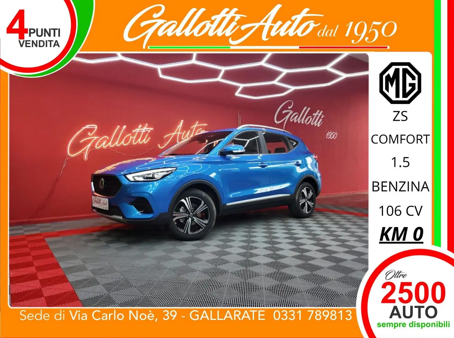 MG ZS Classic 1.5 VTi-tech Comfort-NESSUN OBBL. FIN. Blu/Azzurro - 1