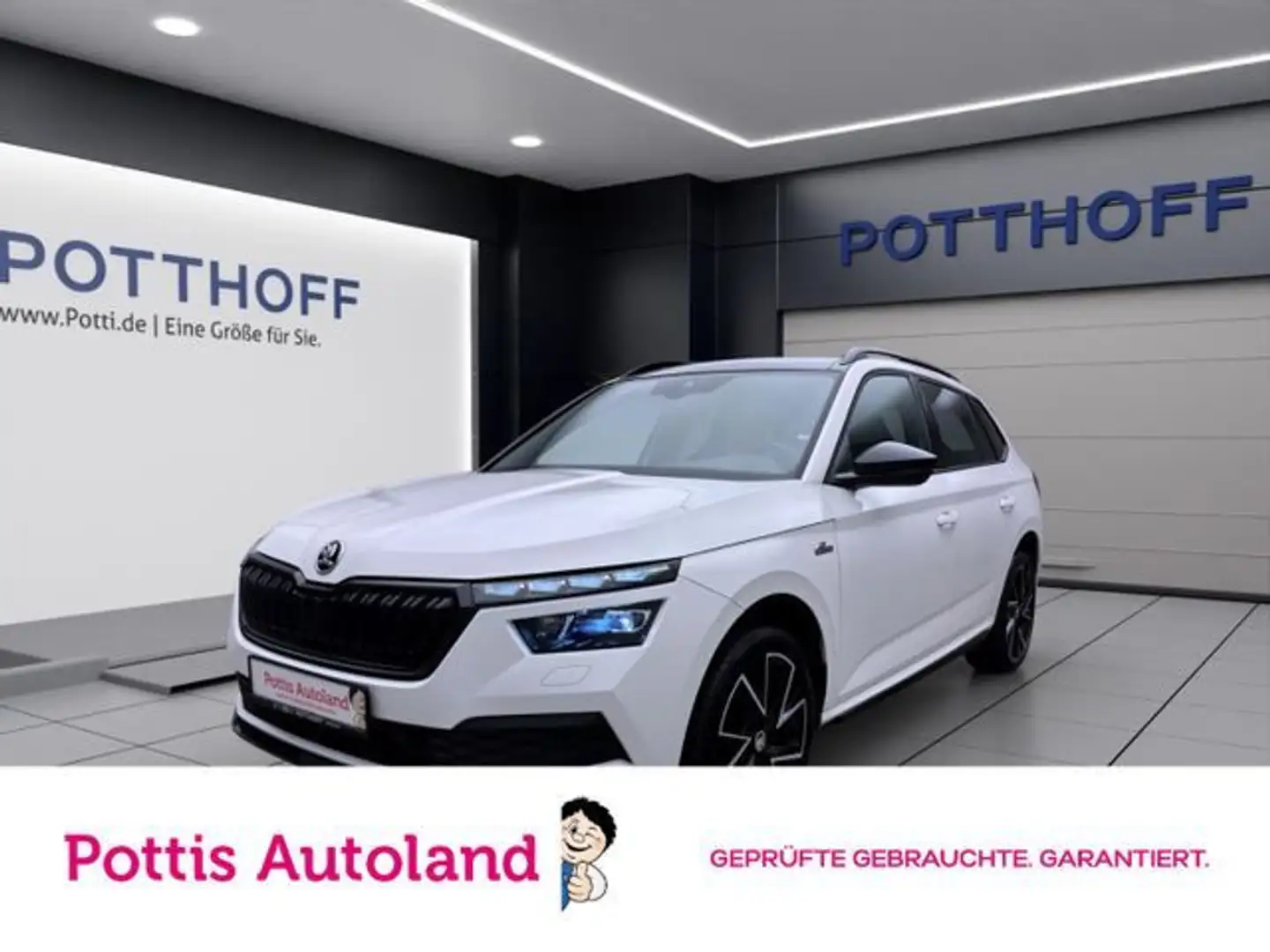 Skoda Kamiq 1.5 TSI DSG MONTE CARLO PANO KAMERA AHK PD Weiß - 1