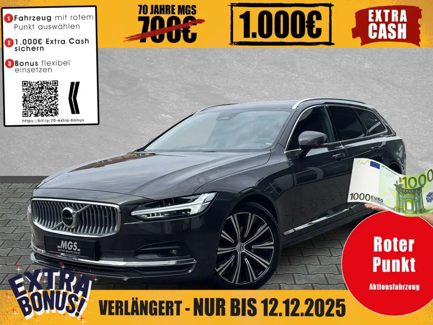 Volvo V90 Ultimate Bright AWD 2.0 Diesel FIS #HUD Grau - 1