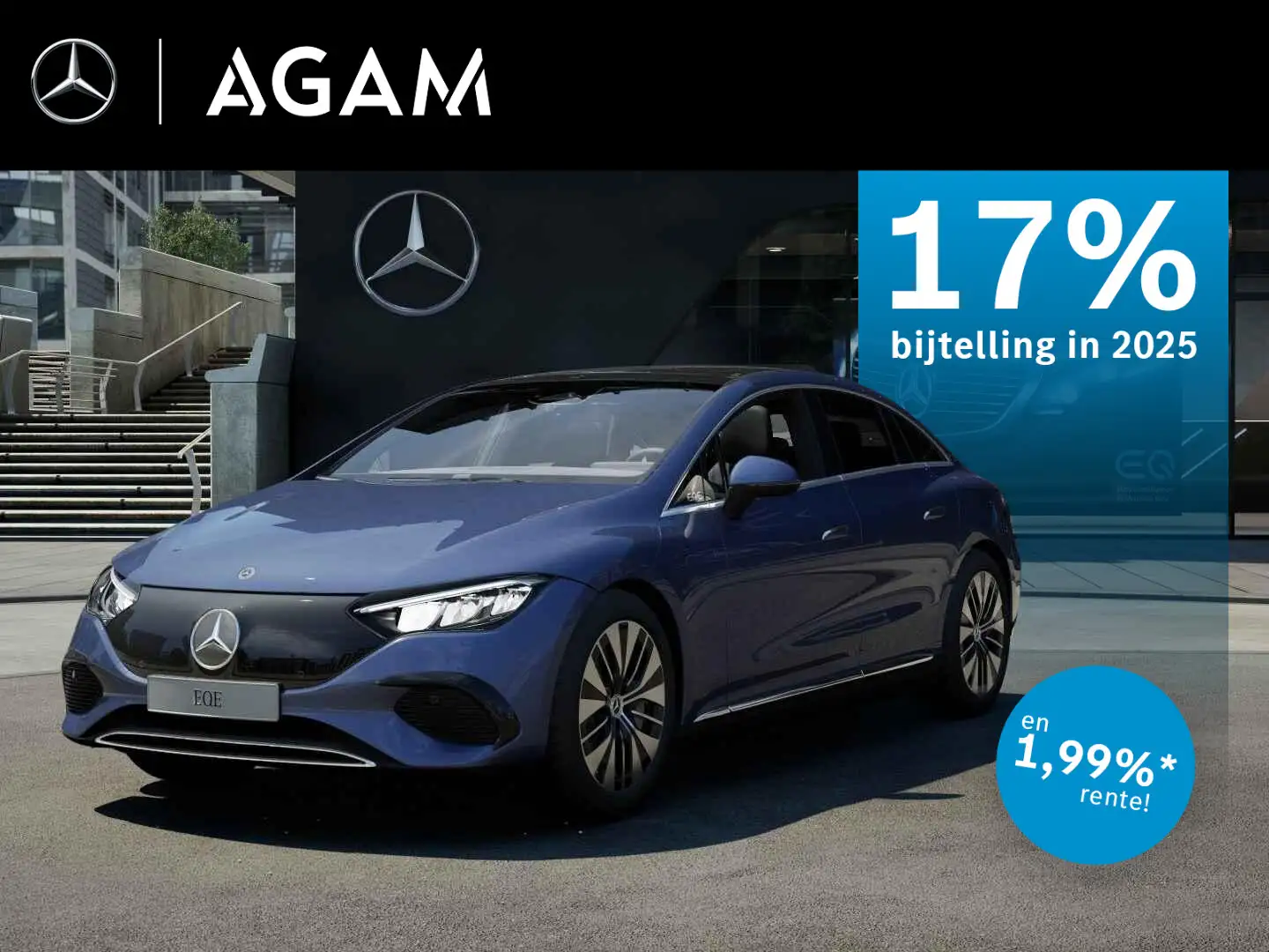 Mercedes-Benz EQE 300 Limousine Business Edition LIMITED Blauw - 1