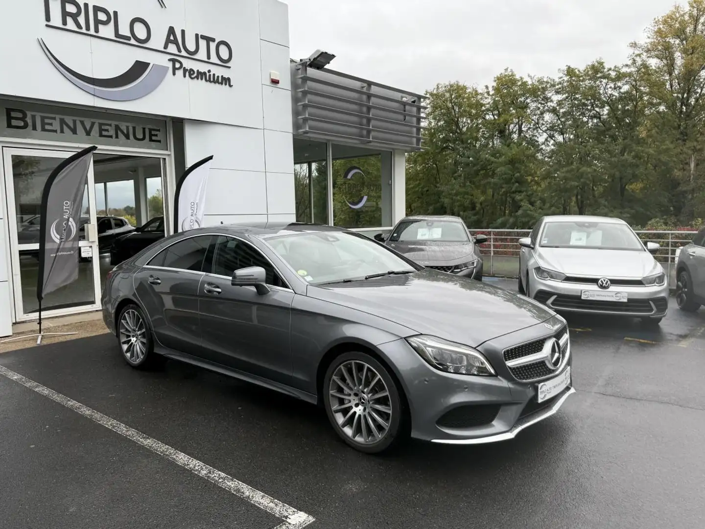 Mercedes-Benz CLS CLS 350 d - BVA 9G-Tronic Plus Sportline 4-Matic GPS + TOIT OUVRANT + CAMERA AR Gris - 1