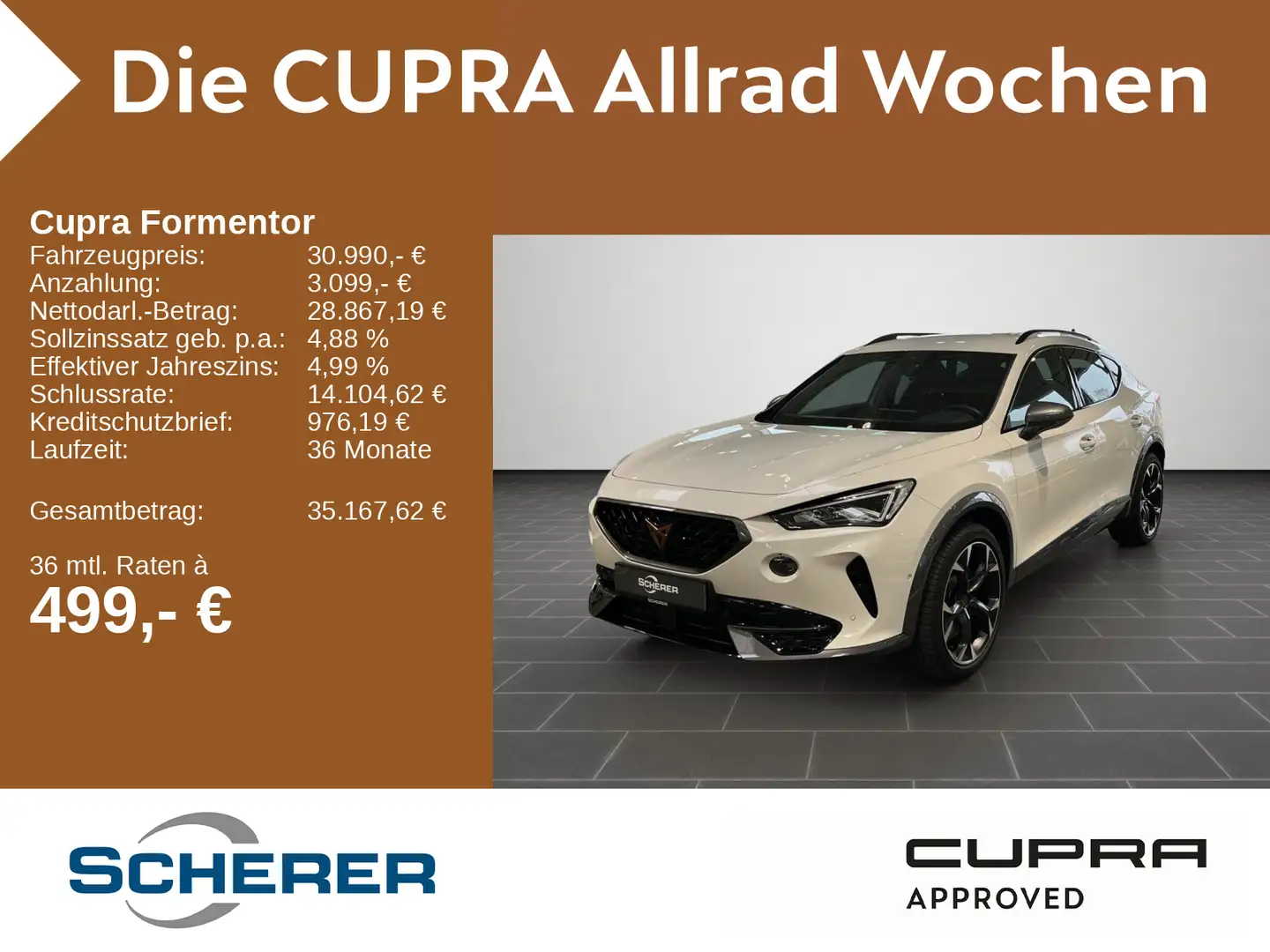 CUPRA Formentor VZ 2.0 TSI 4Drive DSG AHK Rückfahrkame Weiß - 1