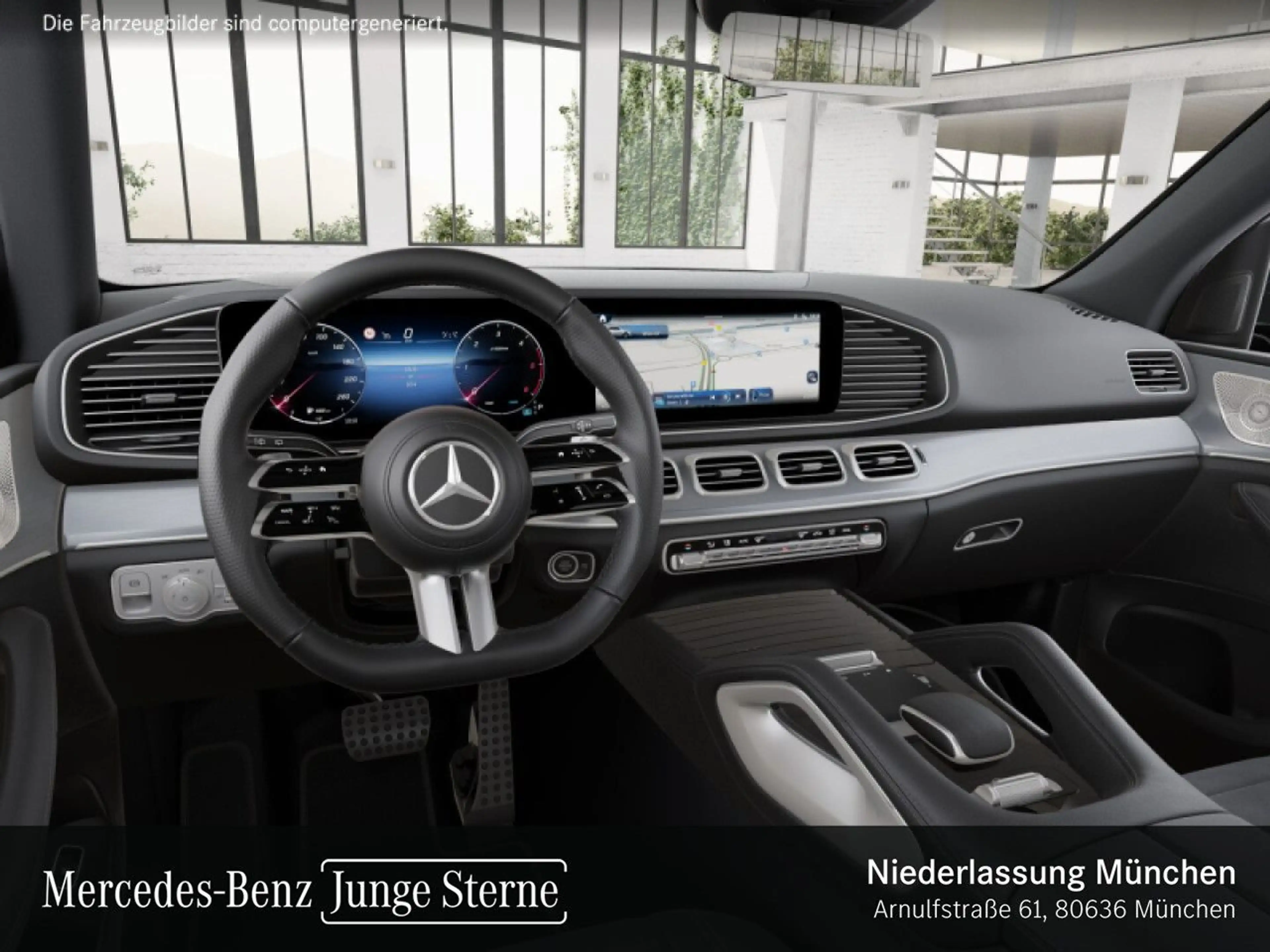 Mercedes-Benz GLE 300 d 4M AMG+NIGHT+PANO+360+AHK+MULTIBEAM+20" — photo 9