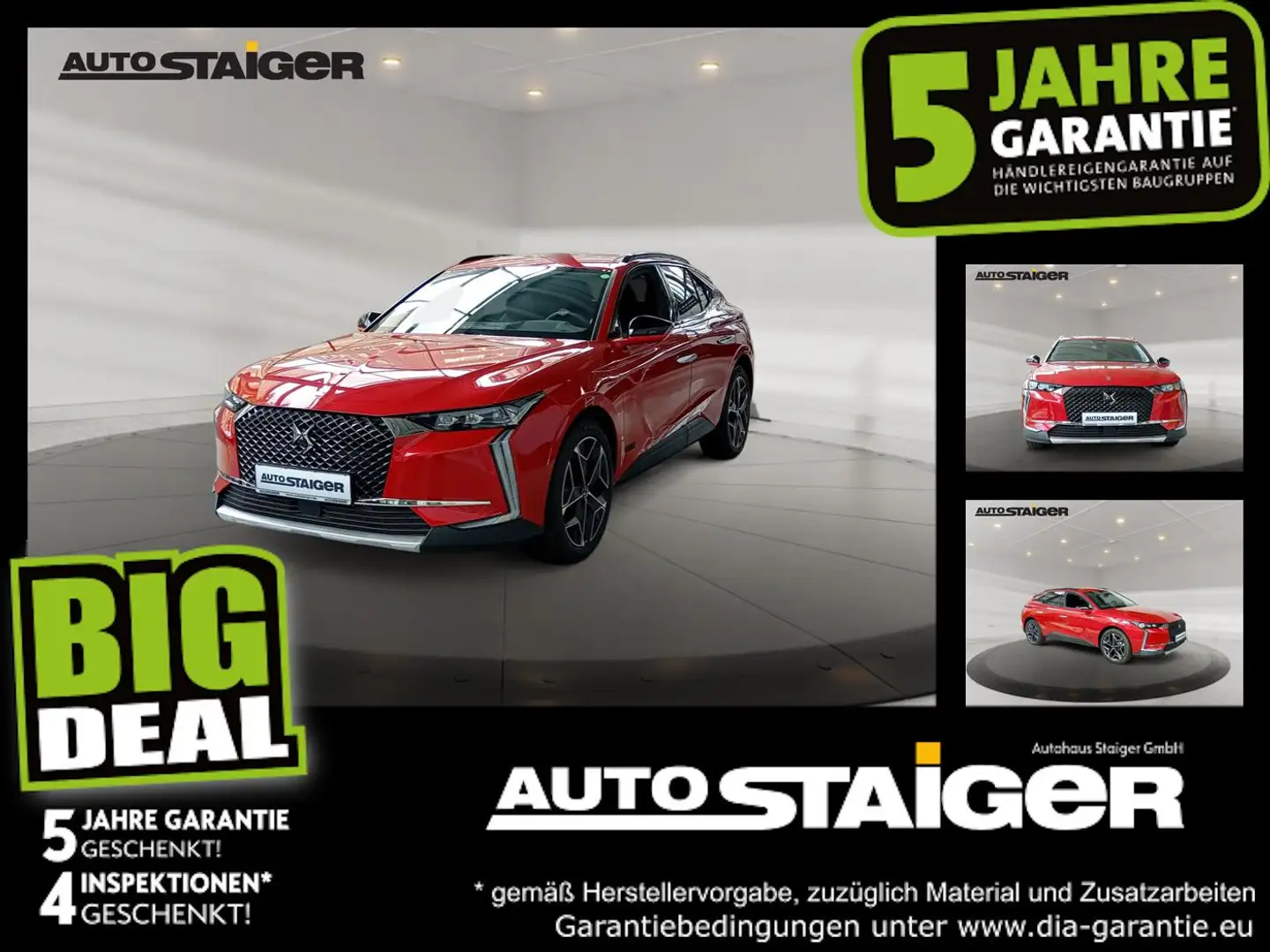 DS Automobiles DS 4 Crossback DS4 CROSS RIVOLI BlueHDi 130 MATRIX LED*HUD*AHK Rot - 1