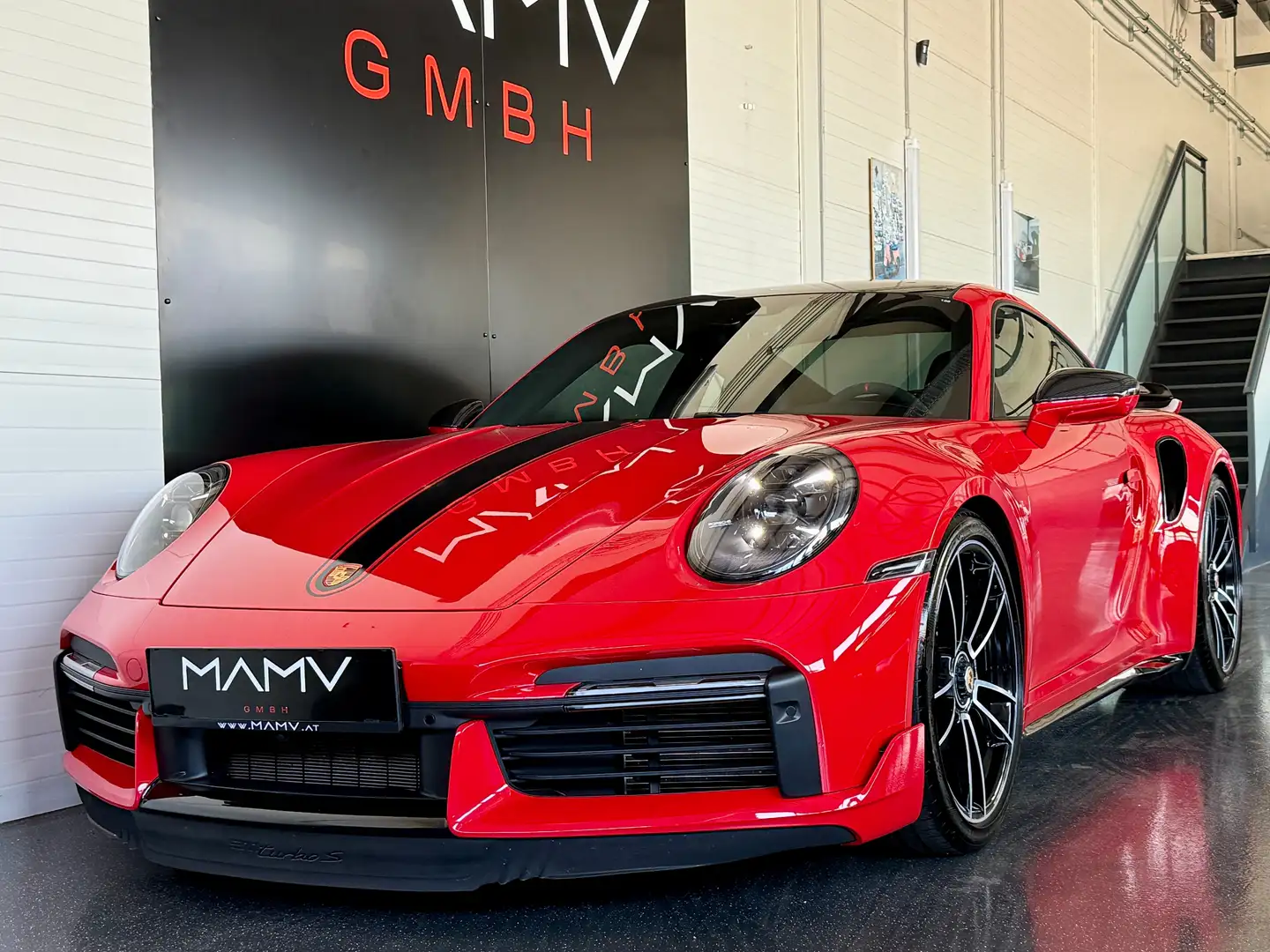 Porsche 992 Turbo S Aero Paket Sport Chrono Mwst. 19tkm Carbon Rojo - 1