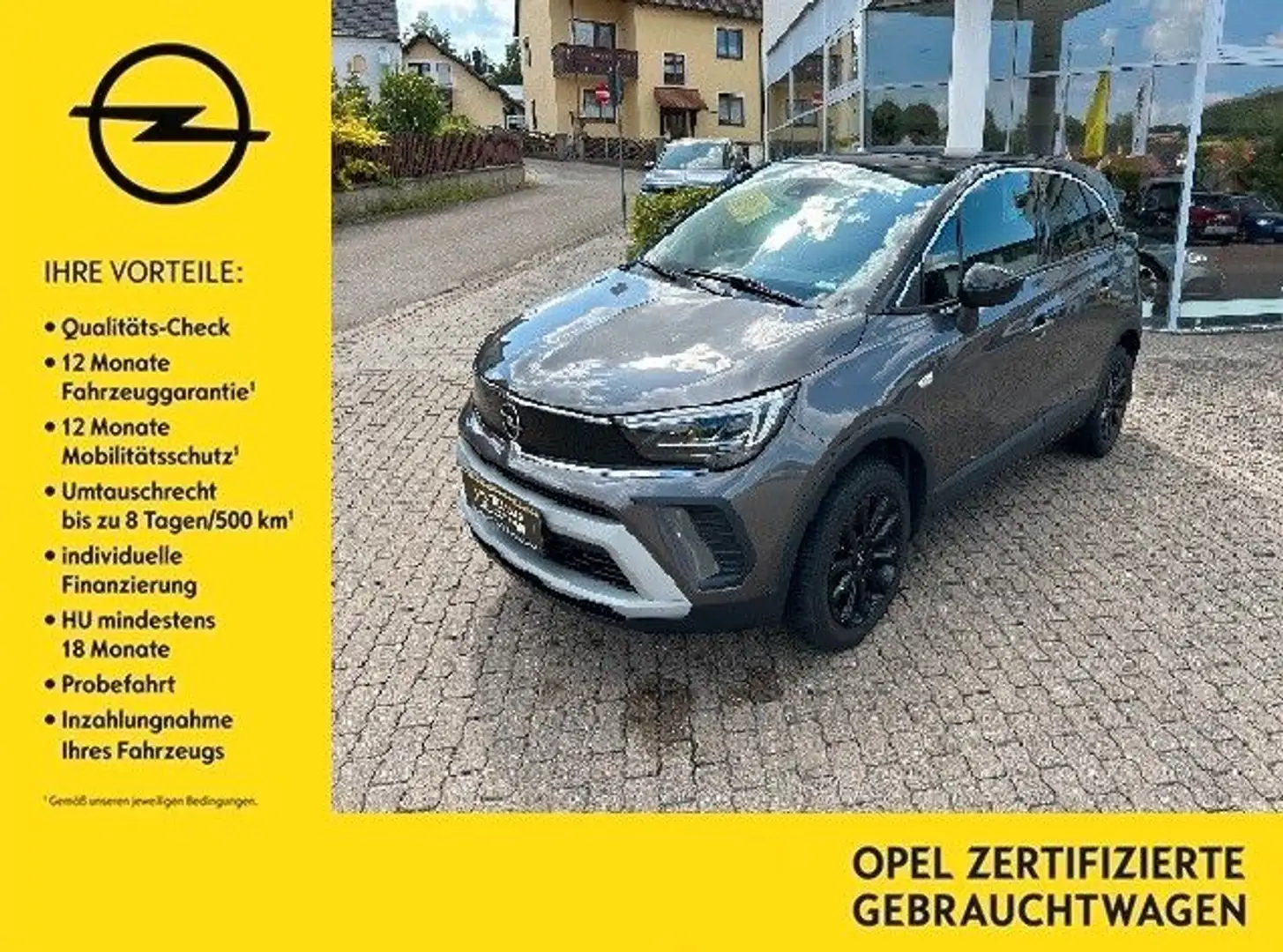 Opel Crossland X Crossland Elegance 1.2 DIT/110 PS,Navi,Kamera Grau - 1