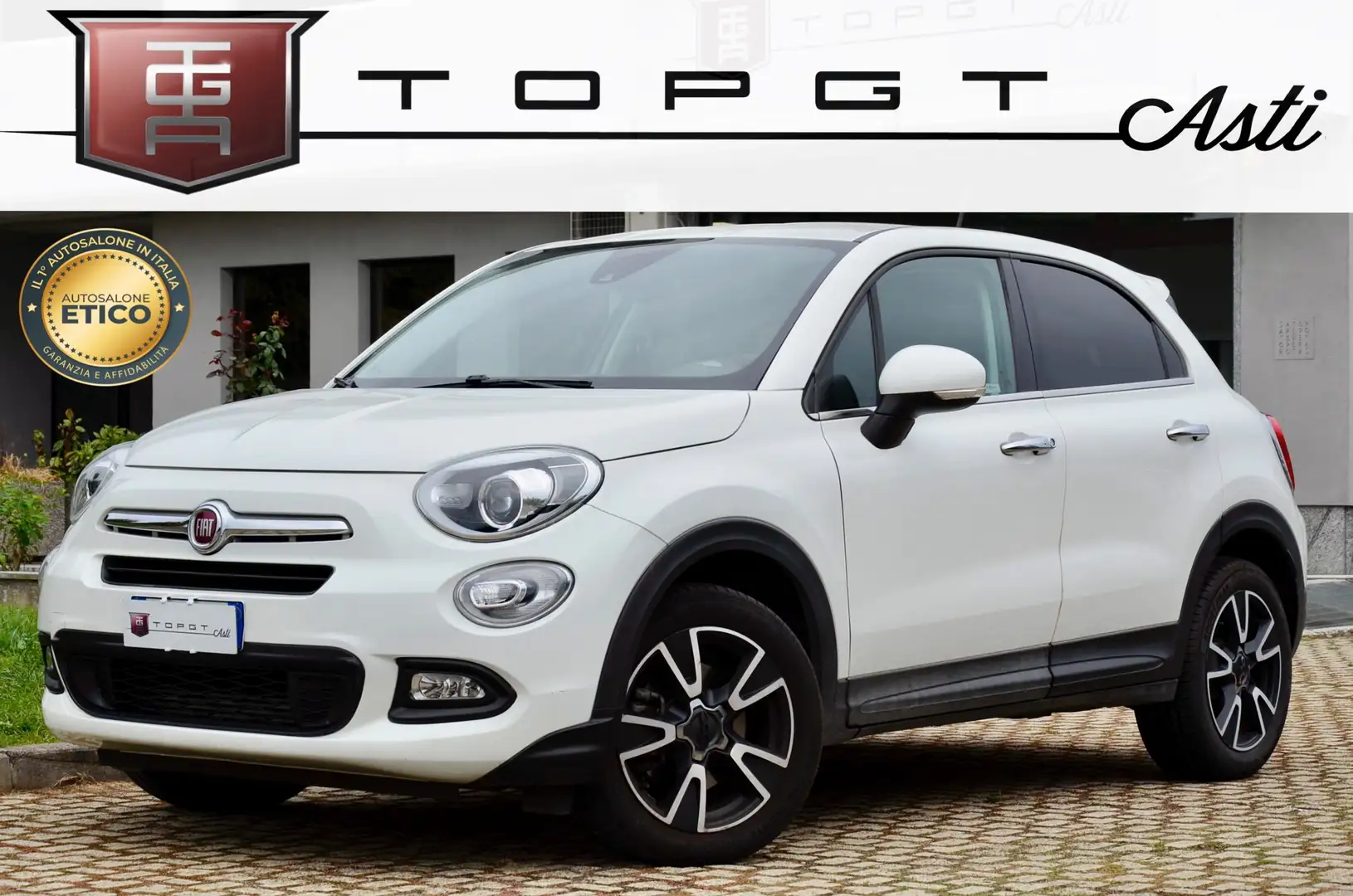 Fiat 500X 1.6 mjt Lounge 4x2 120cv UNICOPR, PERMUTE Bianco - 1