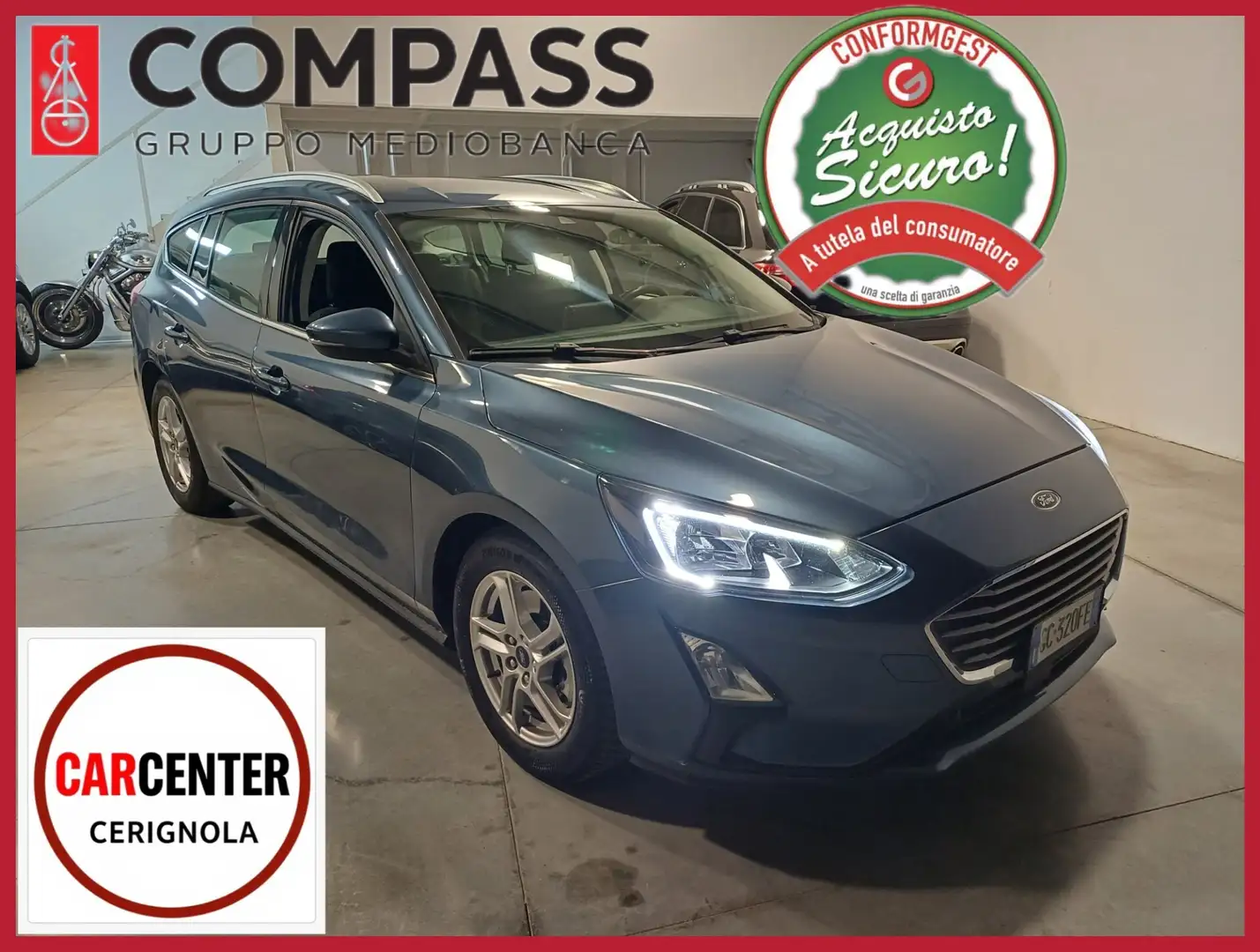 Ford Focus 1.5 EcoBlue 120 CV SW Business Argent - 1