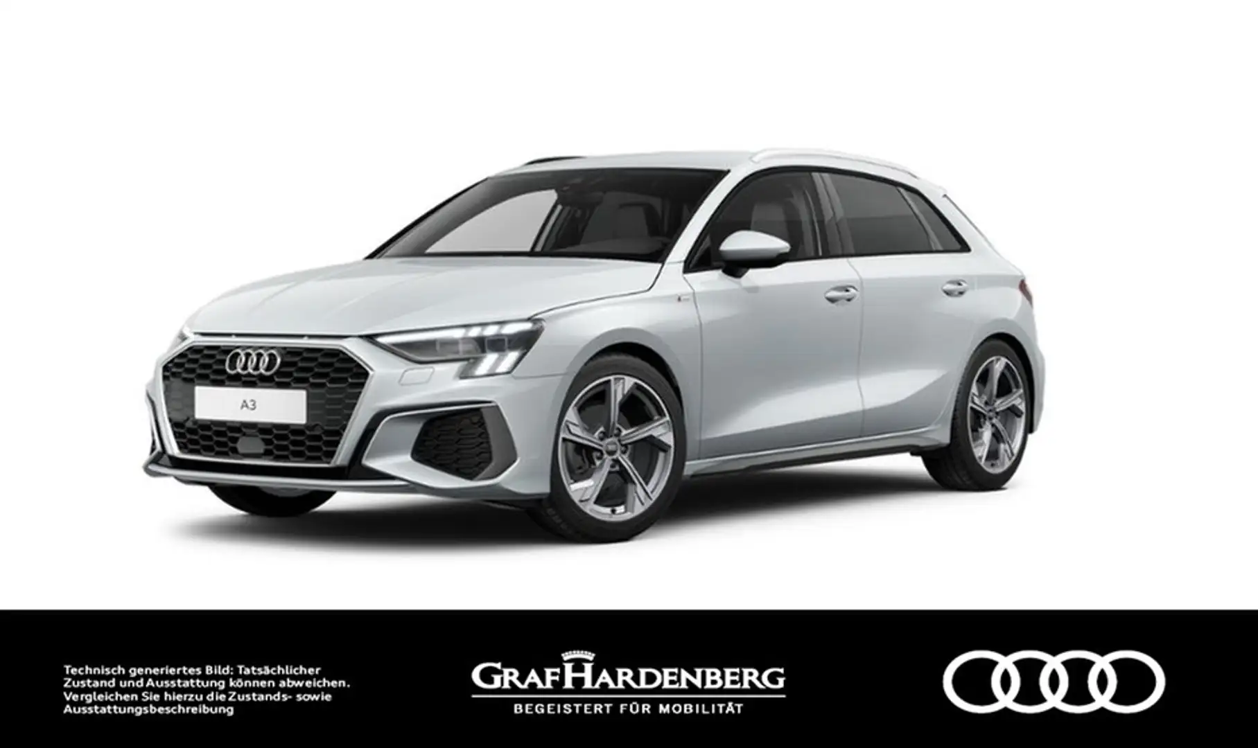 Audi A3 Sportback 35 TFSI S line Matrix Navi Blanc - 1