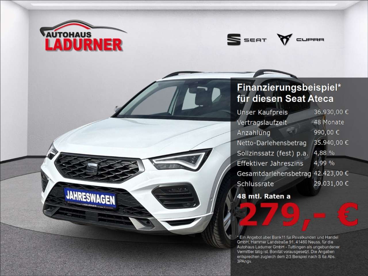 Seat Ateca — Seat Ateca FR 1.5l TSI DSG *PANO+NAVI+Winter&Businesspaket*