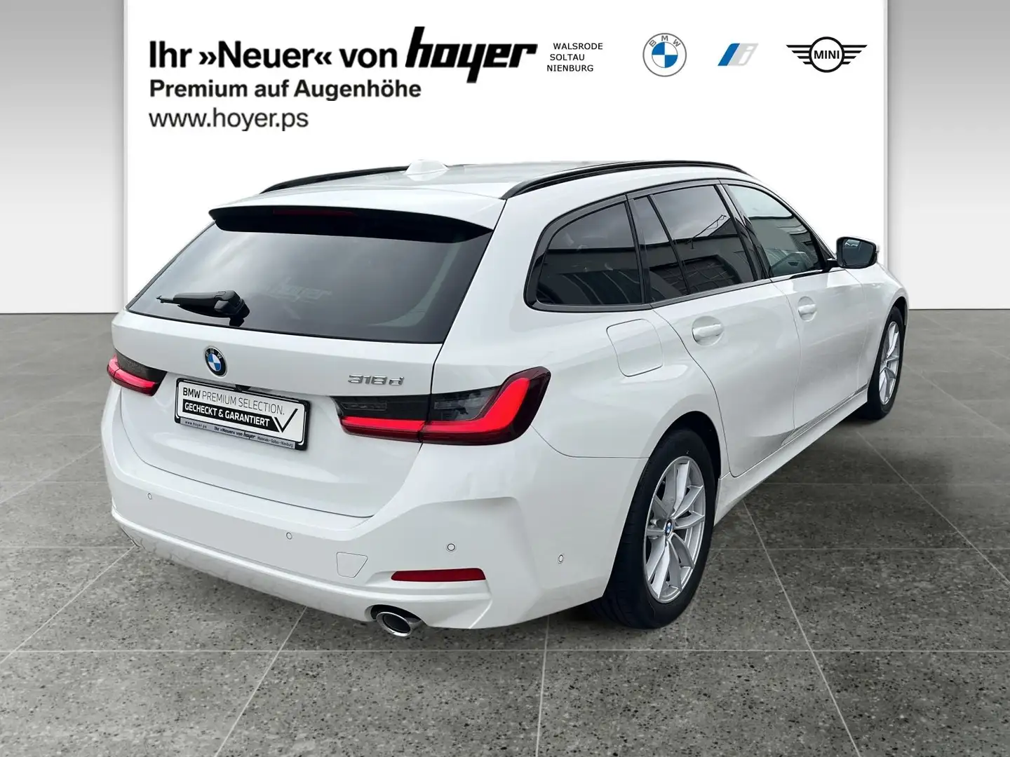 BMW 318 d Touring HiFi DAB LED RFK Komfortzg. Shz Weiß - 2