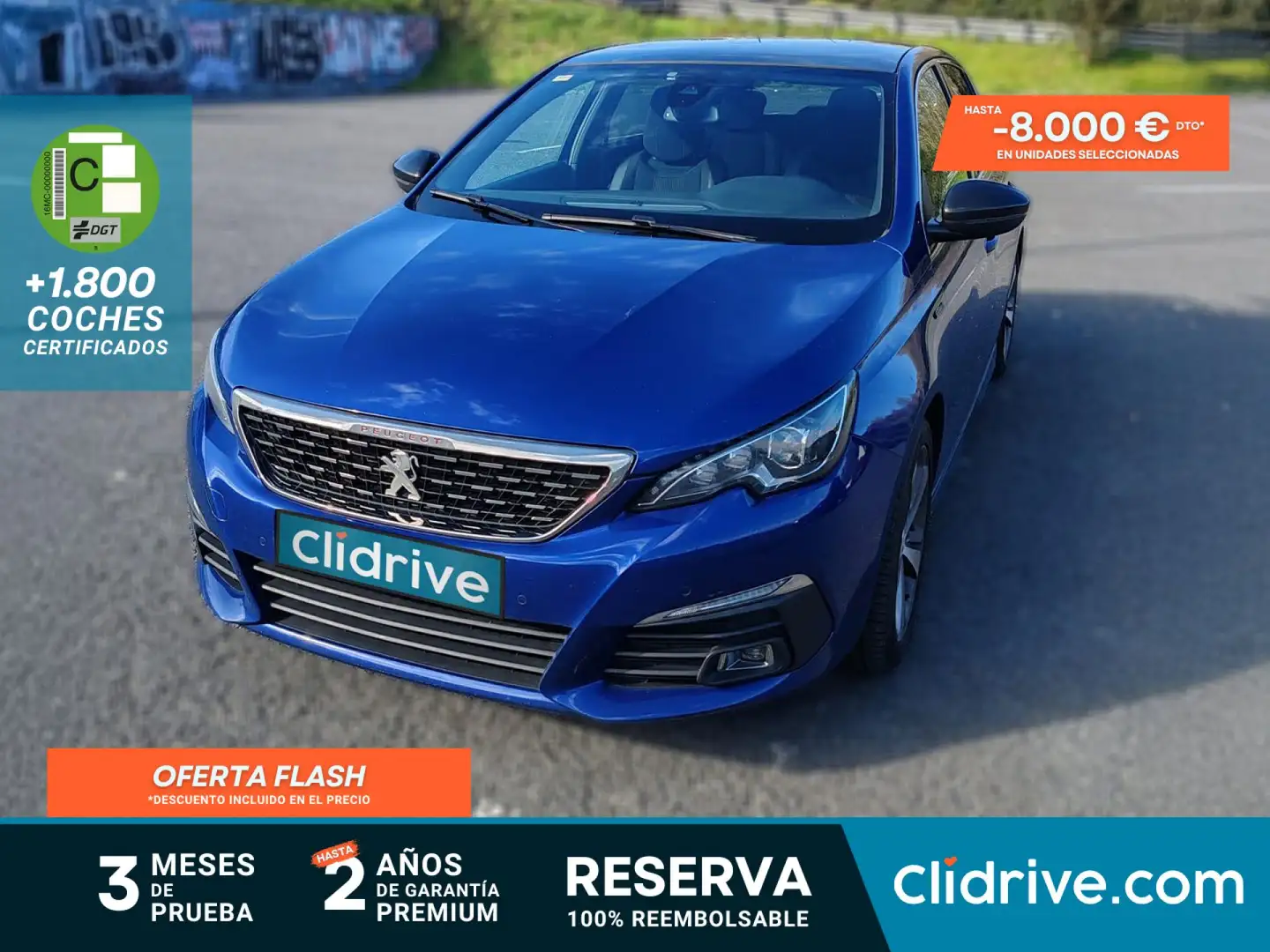 Peugeot 308 1.2 PureTech S&S GT Line 130 Azul - 1