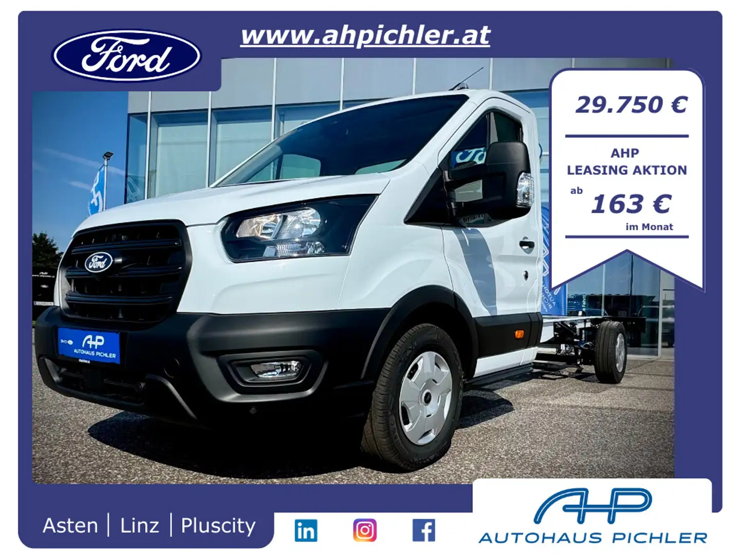 Ford Transit Transit Fahrgestell Basis 350L4H1 2,0 EcoBlue 1... Weiß - 1