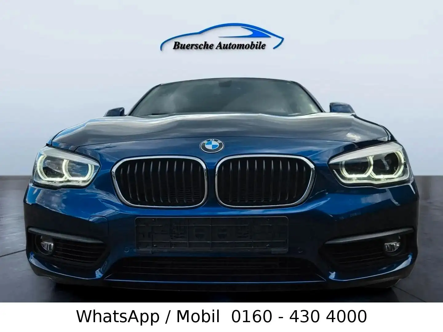 BMW 118 Baureihe 1 Lim. 5-trg. 118 i  Navi Automatik Blauw - 1