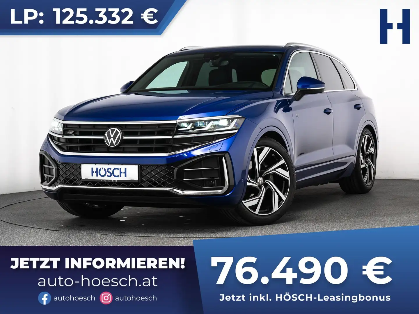 Volkswagen Touareg R-Line TDI 4M HEAD UP SITZKLIMA AHK ASSISTENZ Blau - 1