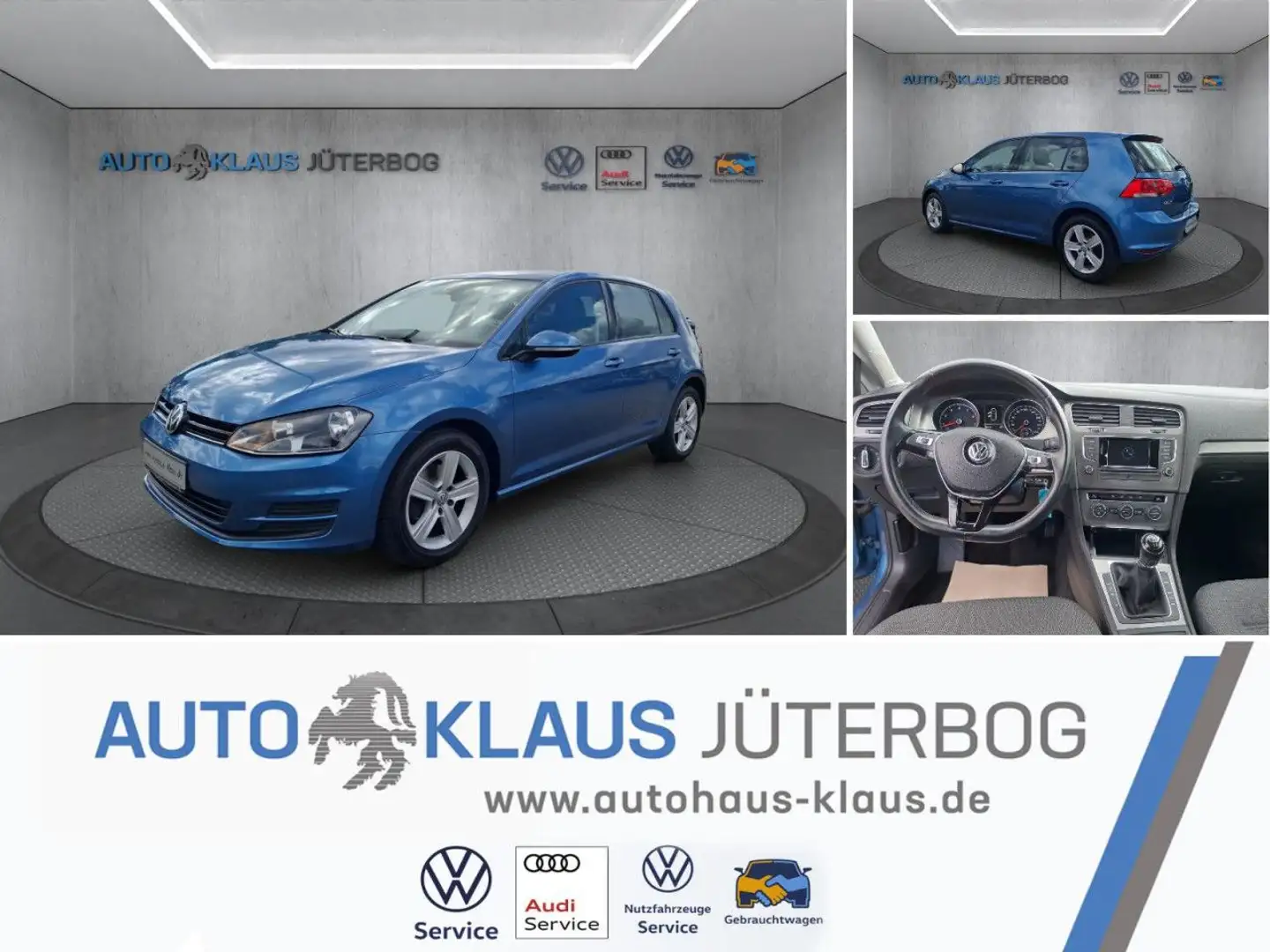 Volkswagen Golf VII 1.2 TSI Comfortline+Climatronic Bleu - 1