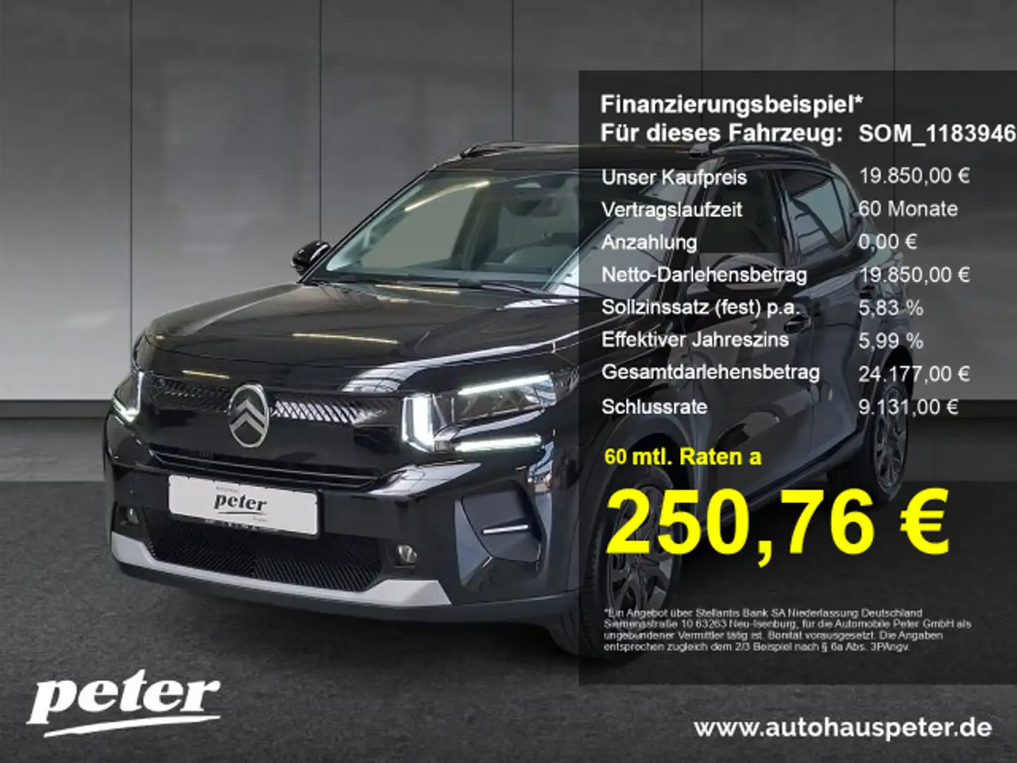 Citroen C3 C3 MAX 100PS +Navi+Head-UP+Kamera+Winter Schwarz - 1