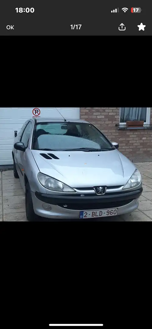 Peugeot 206 1.4i XT Zilver - 1