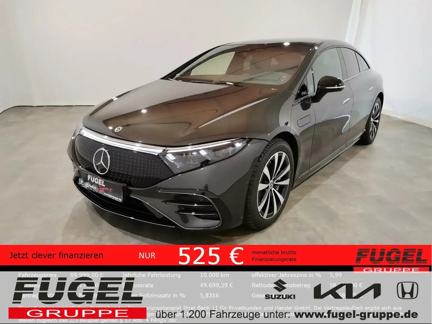 Mercedes-Benz EQS 580 4Matic Hyper|SOFORT|UVP 164.590,- ¤ Gris - 1
