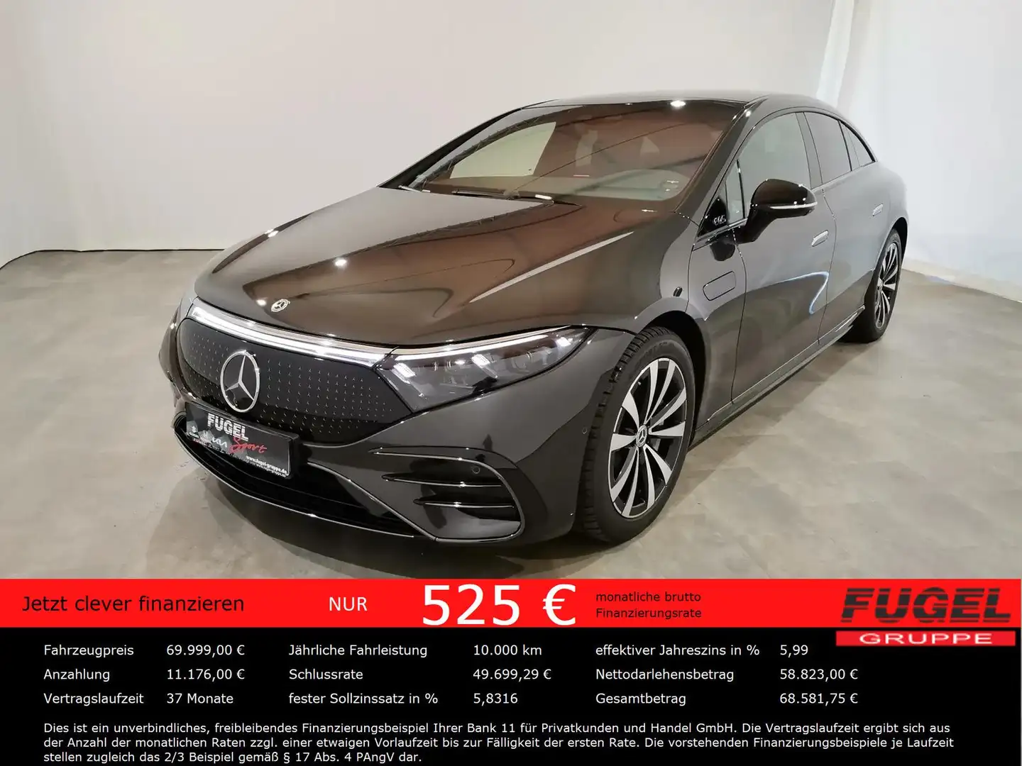 Mercedes-Benz EQS 580 4Matic Hyper|SOFORT|UVP 164.590,- ¤ Gris - 2