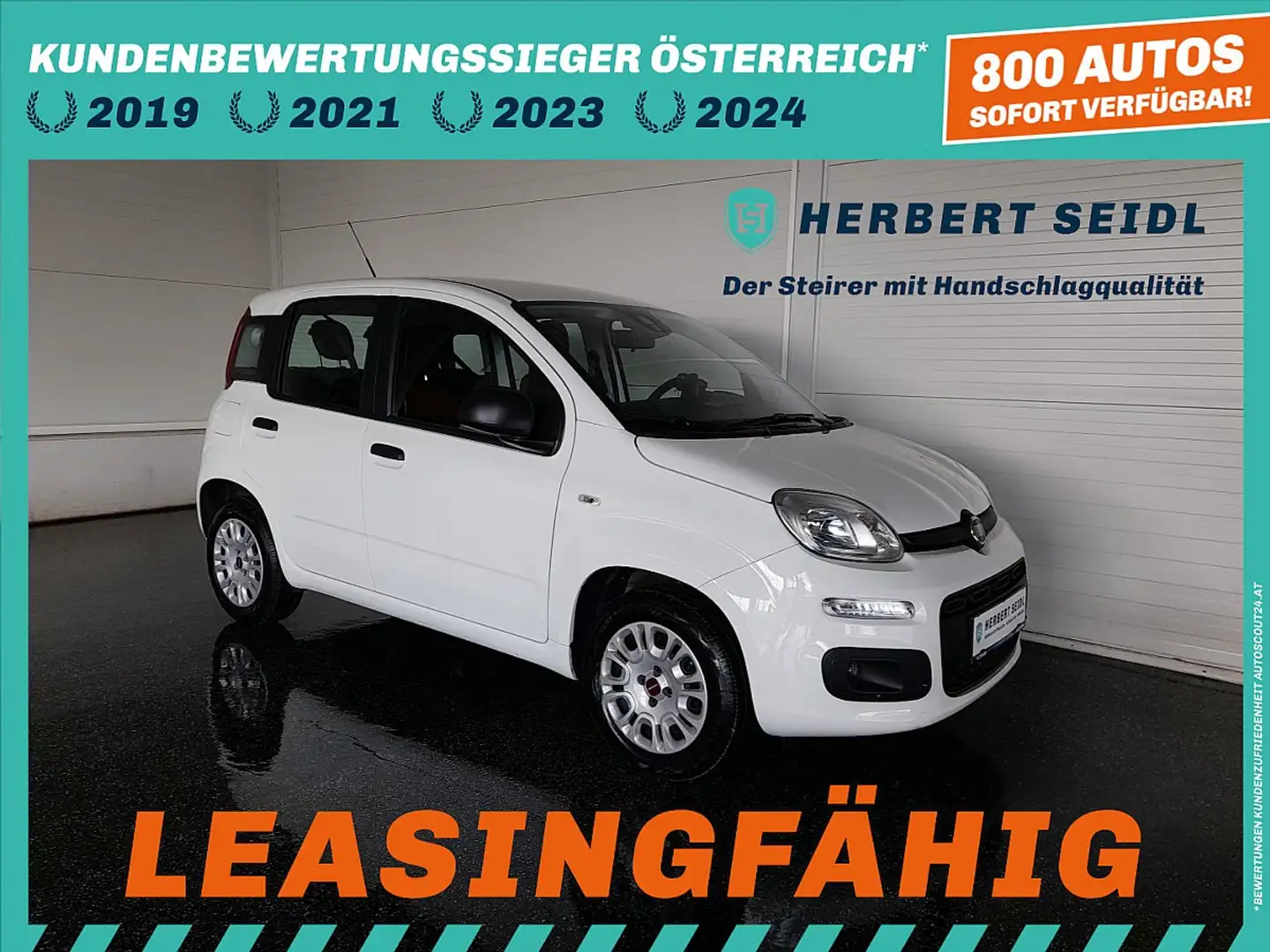 Fiat Panda 1,2 EASY *KLIMA / PDC / ALUFELGEN / SITZHEIZUNG... Blanc - 1