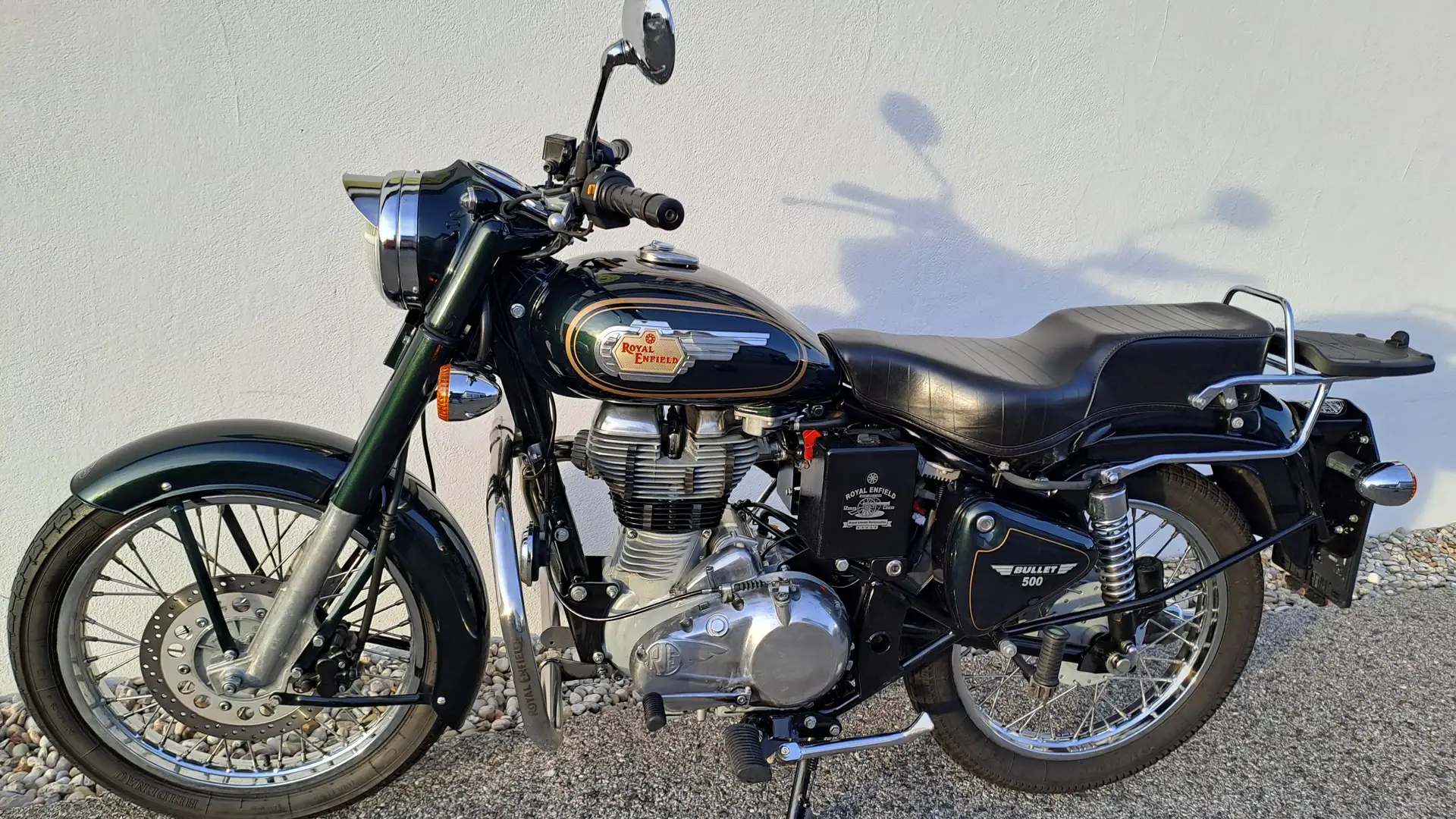 Royal Enfield Bullet 500 Classischer Langhuber Zielony - 2