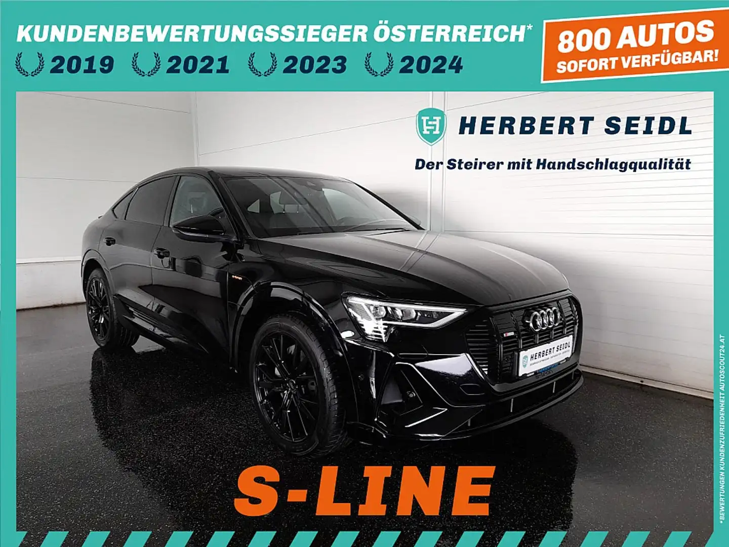 Audi e-tron SB 55 quattro S-LINE *NP: € 106.892,- / 21 ZOLL... Schwarz - 1