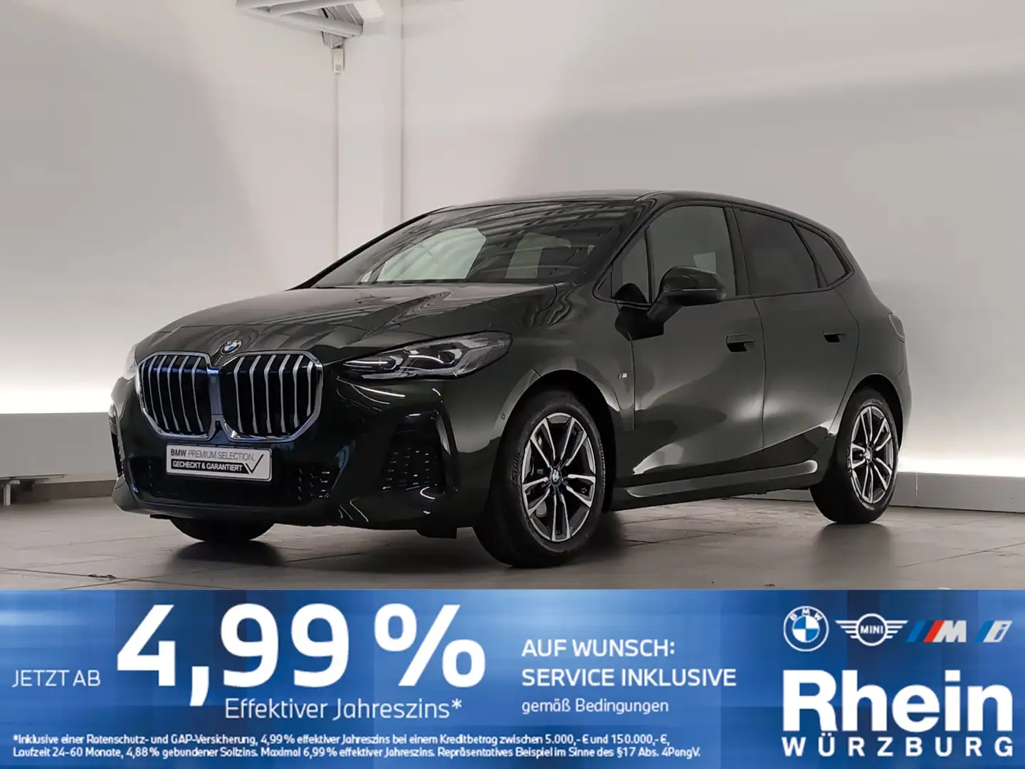 BMW 216 i Active Tourer M Sportpaket HUD/LRH/DAB HuD/DAB/S Grün - 1