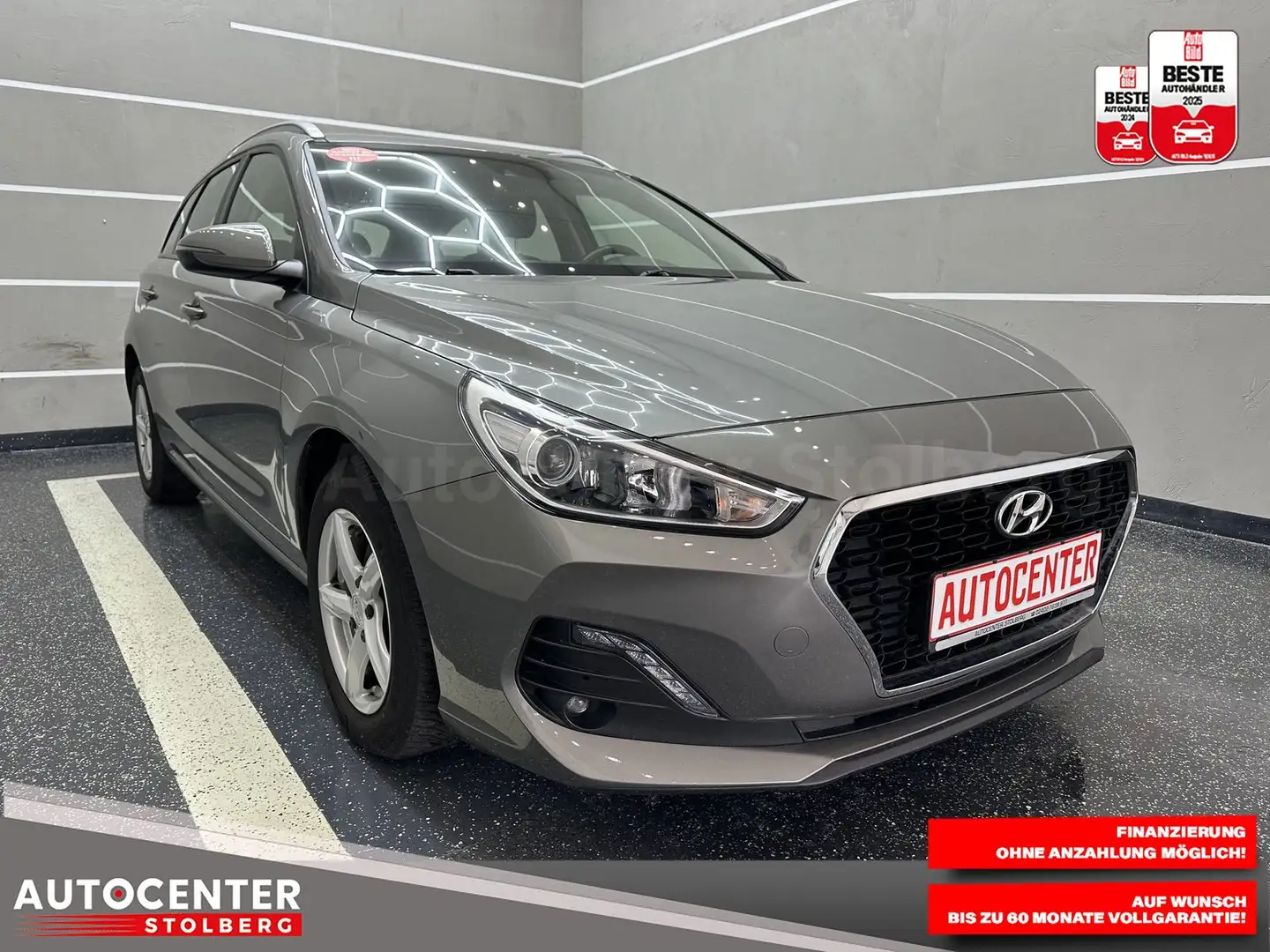 Hyundai i30 Pure "1 HAND-SITZH-KLIMA-CAM-MULTI-ALU" Gris - 2