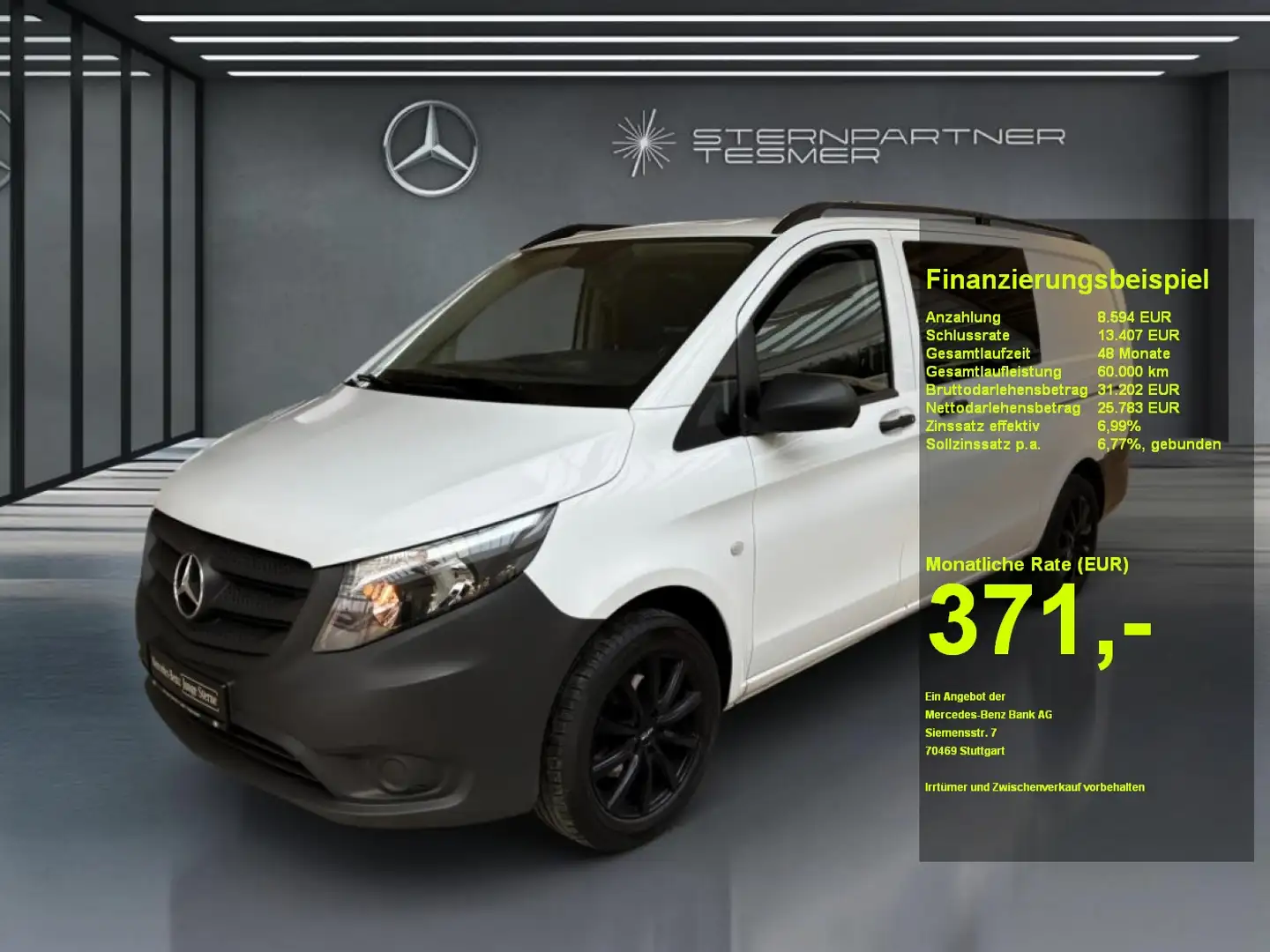 Mercedes-Benz Vito 114 CDI Mixto Lang Autom-AHK-Klimaaut Weiß - 1