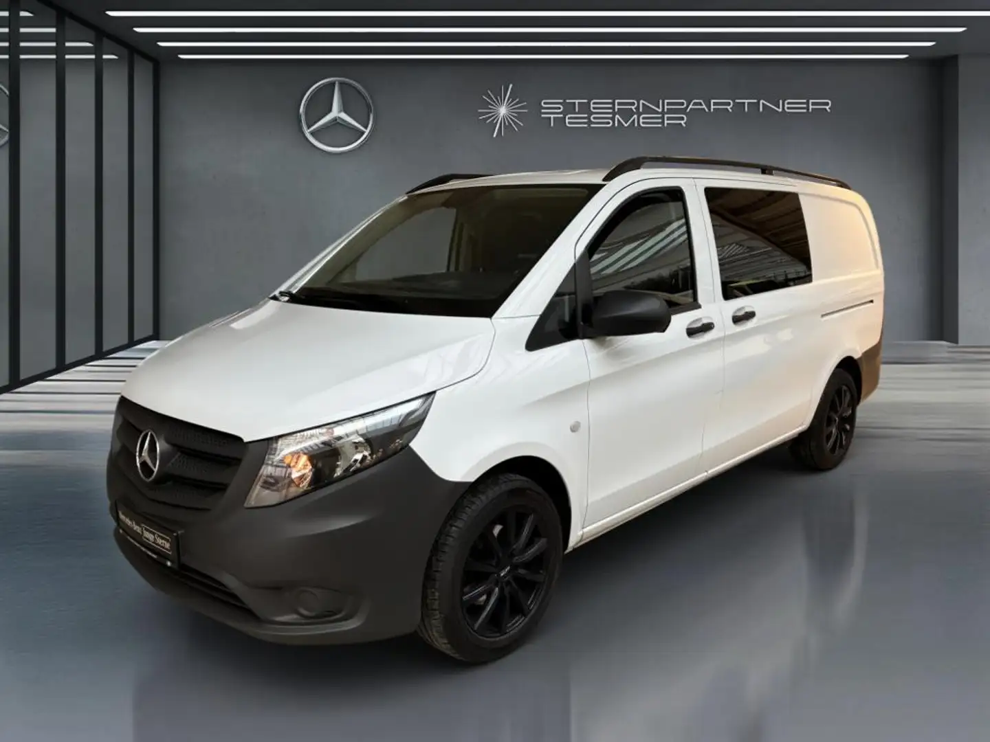 Mercedes-Benz Vito 114 CDI Mixto Lang Autom-AHK-Klimaaut Weiß - 2