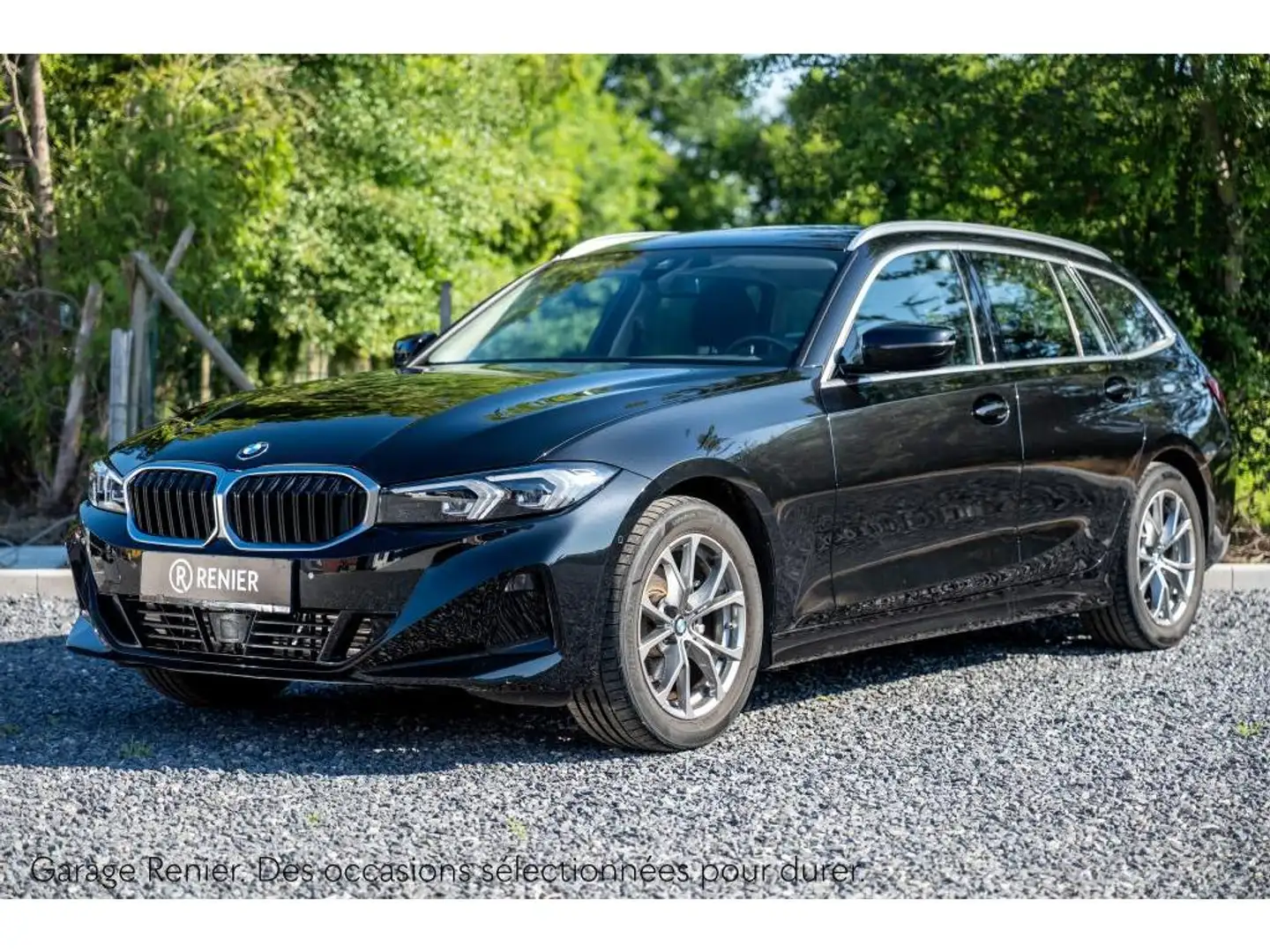 BMW 318 318i Touring Garantie 24 mois Zwart - 1