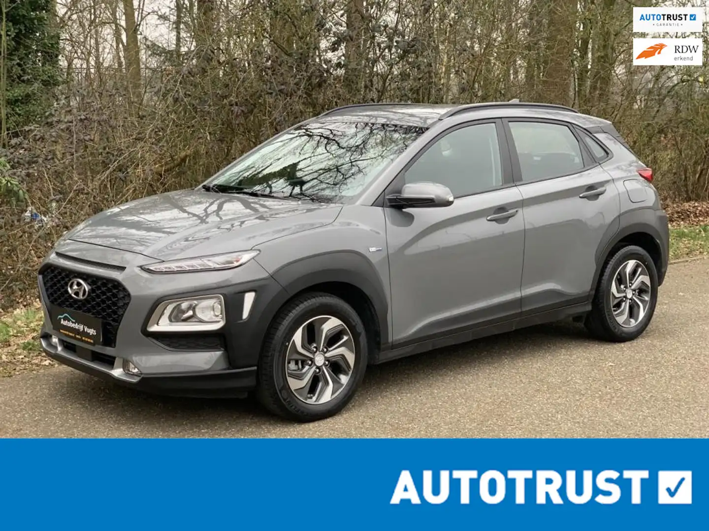 Hyundai KONA 1.6 GDI HEV Premium *CARPLAY*CAMERA*CRUISE Grijs - 1