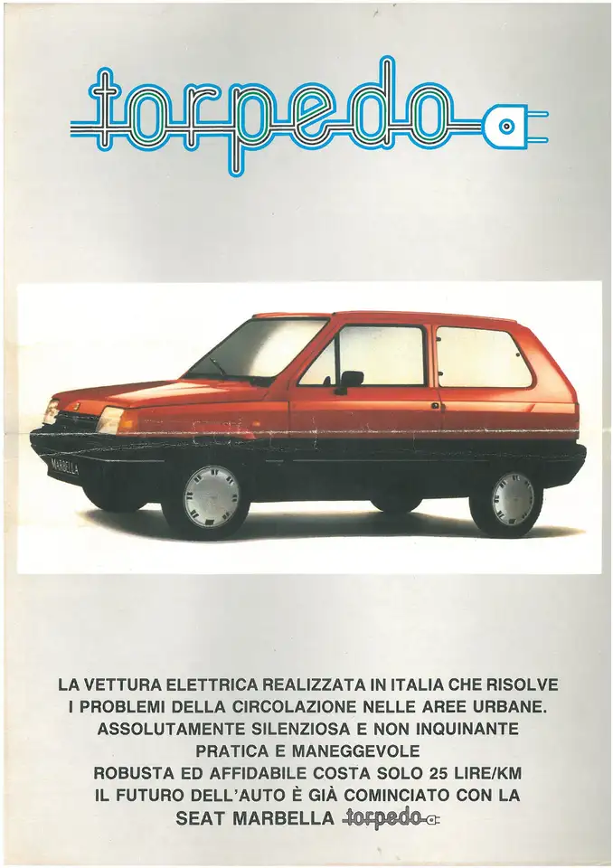 SEAT Marbella Elettrica prototipo Torpedo, foto 9