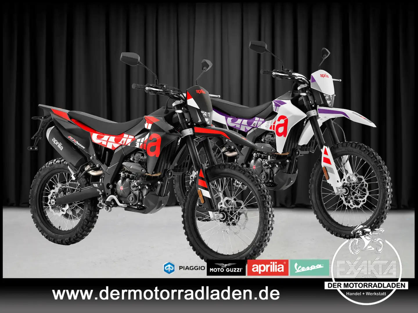 Aprilia RX 125 RX 125 E5+ // 2x Farben // Schwarz - 1