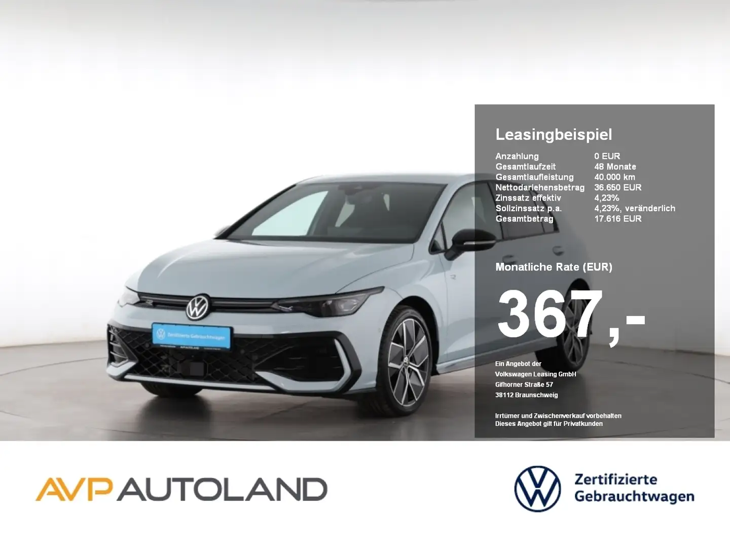 Volkswagen Golf VIII 2.0 TDI DSG R-Line BLACK STYLE | NAVI Blau - 1