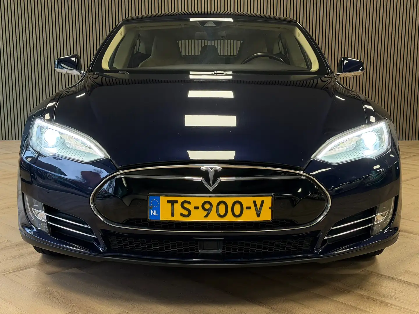 Tesla Model S 60 Base NAVIGATIE CAMERA PDC CRUISE AIRCO LEDER Bleu - 2