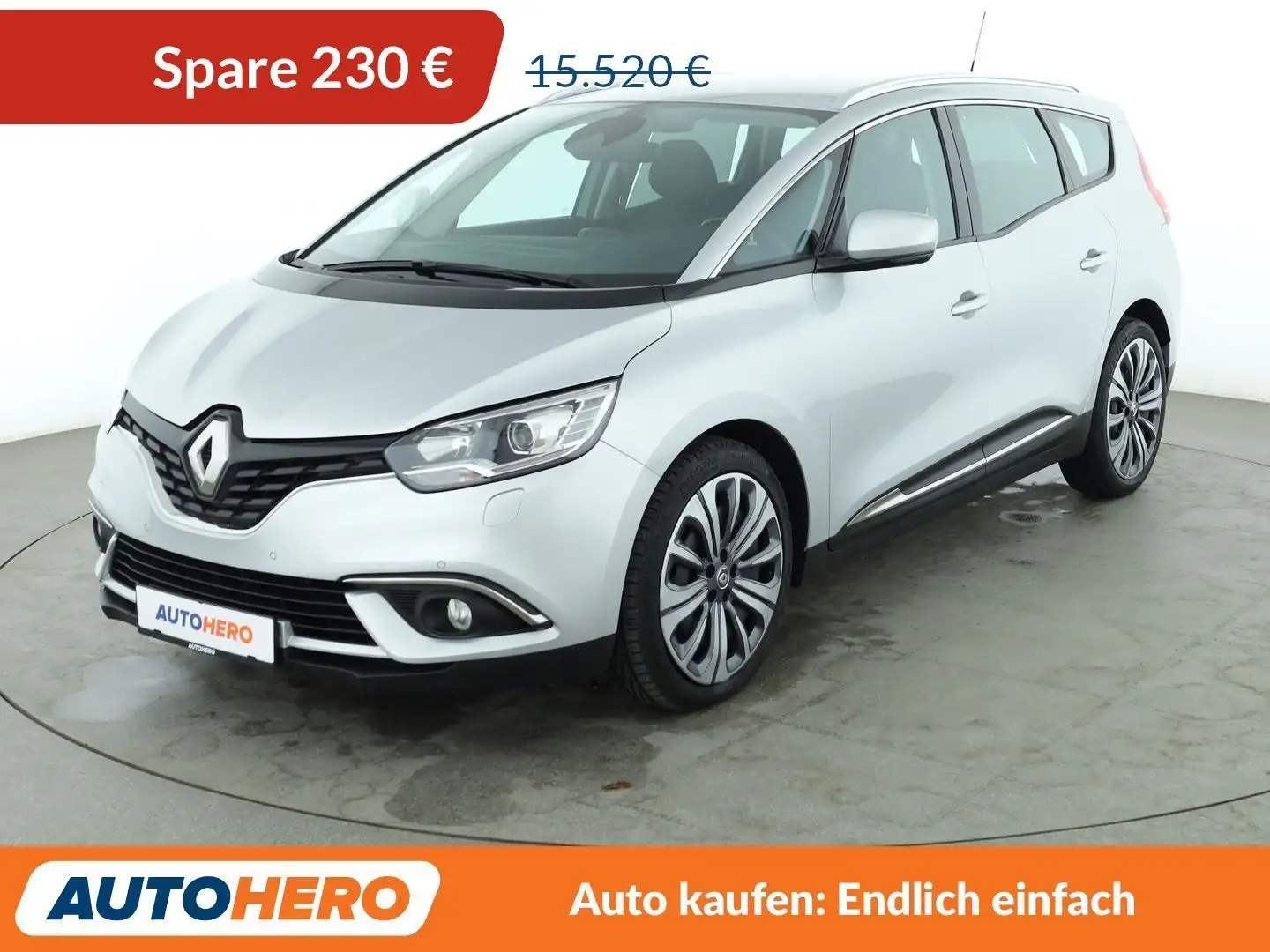 Renault Grand Scenic 1.7 Blue dCi Grand Business Edition*NAVI*PDC*SHZ* Silber - 1