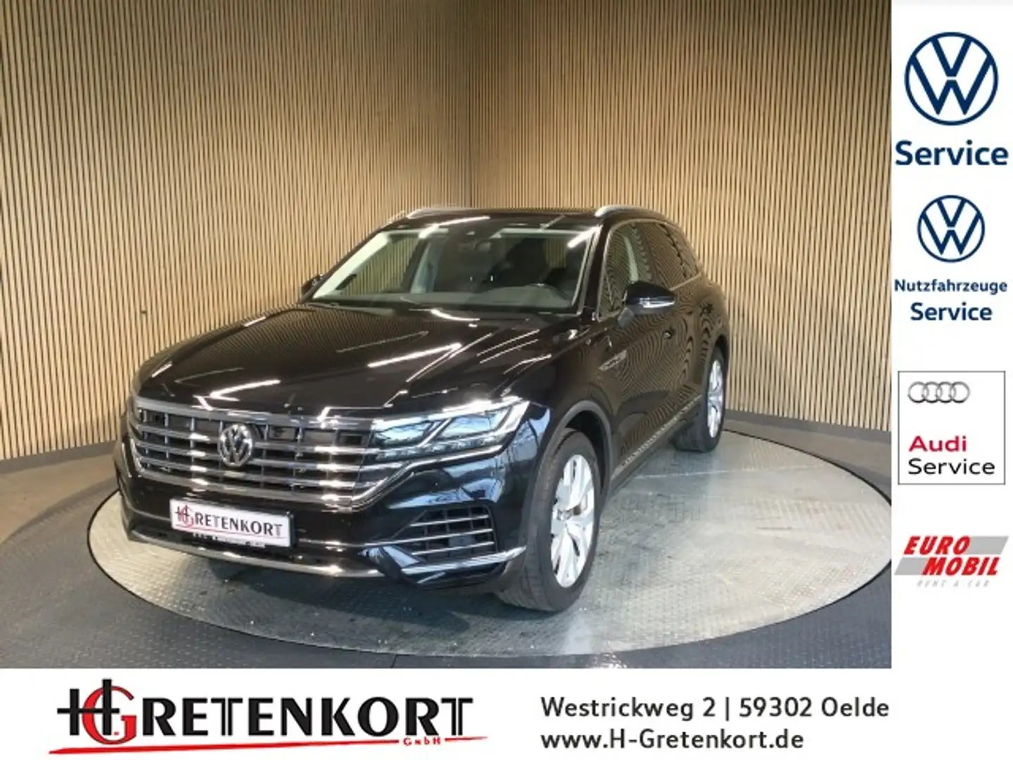 Volkswagen Touareg V6 3.0 TDI Head Up Panodach Allradlenkung Sthzg Negro - 1