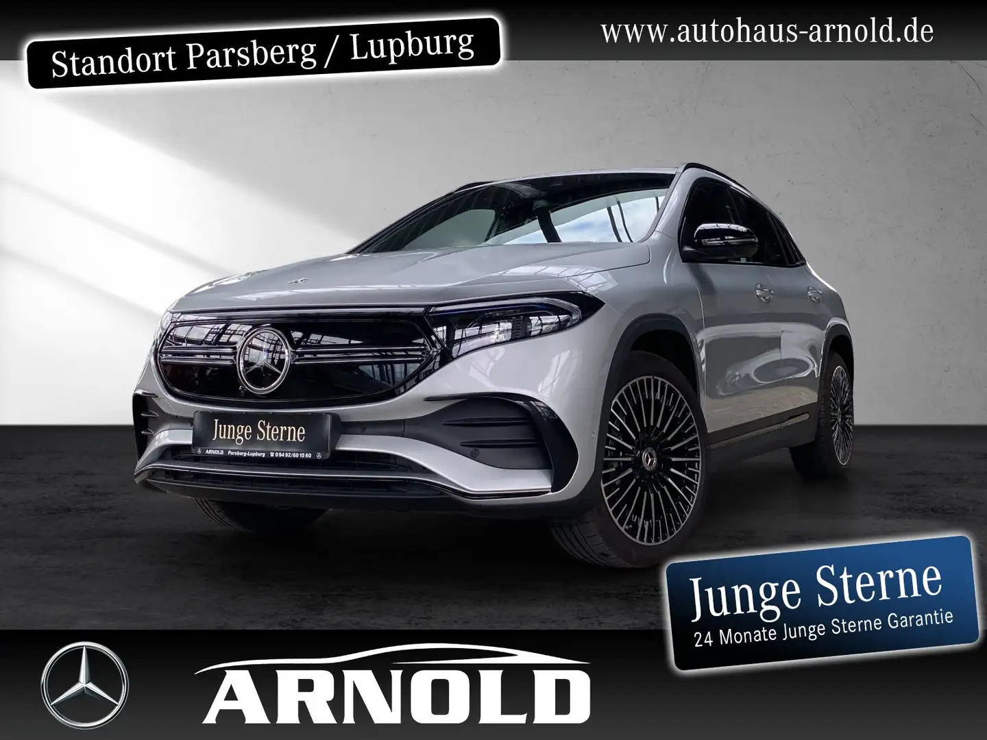 Mercedes-Benz EQA 350 EQA 350 4M AMG Line Night Distr. Burmester 360° Silber - 1
