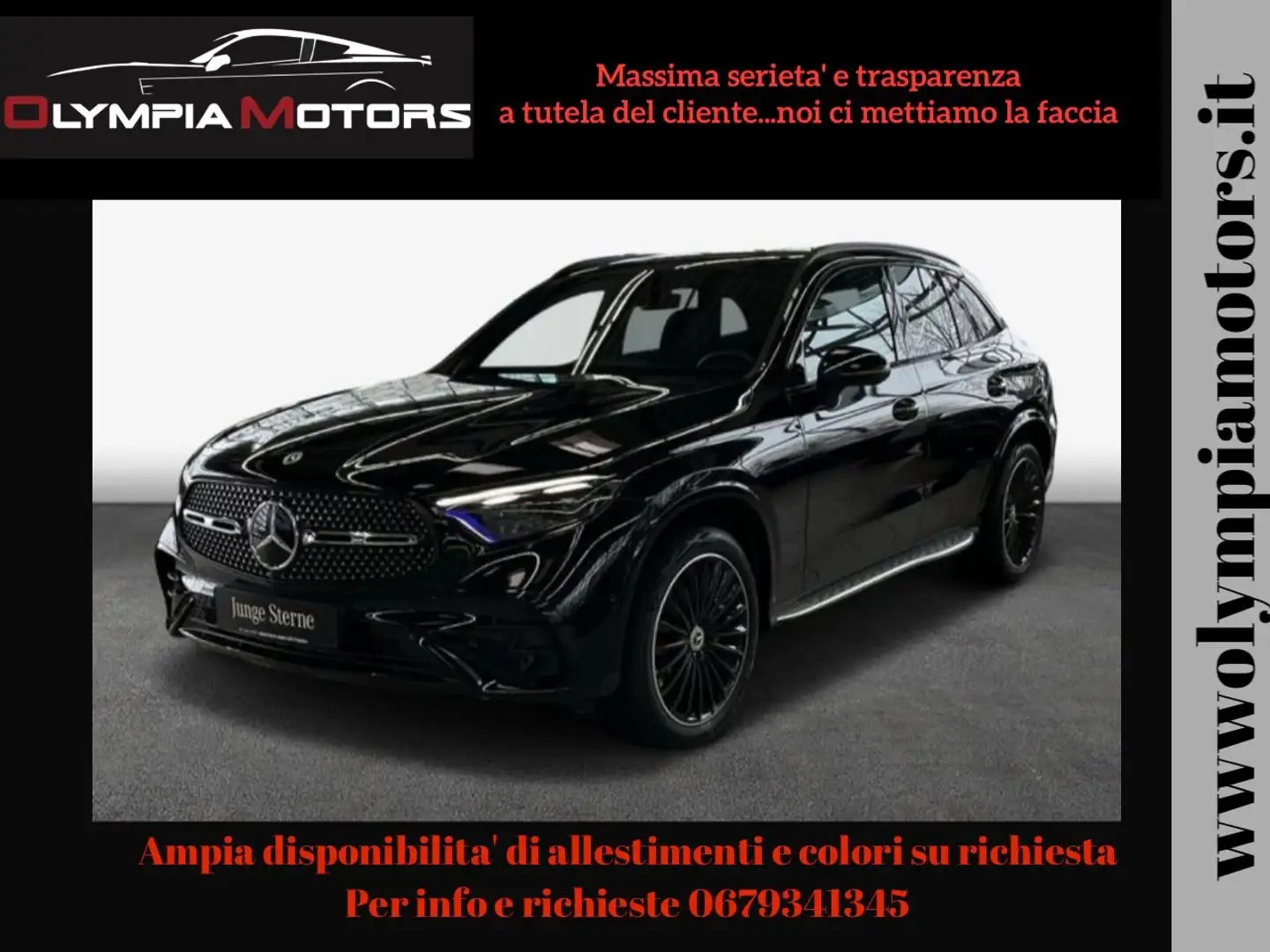 Mercedes-Benz GLC 300 DE 4M PREMIUM AMG NIGHT LED 20' TETTO KAMERA 360 Nero - 1