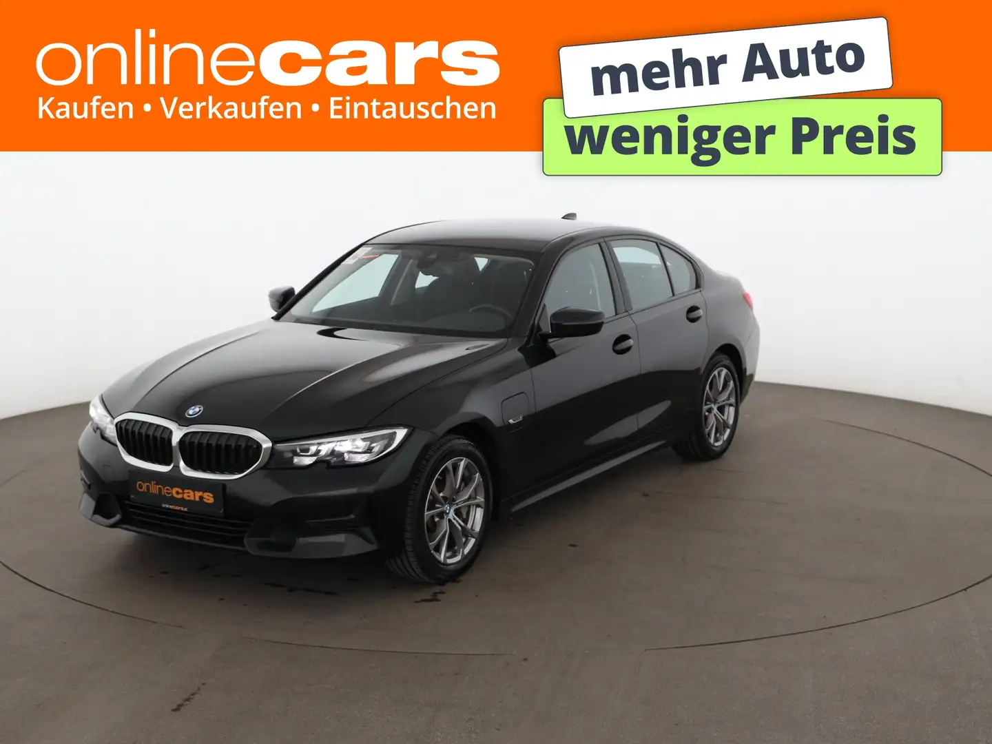 BMW 330 e Limousine Sport Aut LED AHK NAVI LEDER TEMP Schwarz - 1