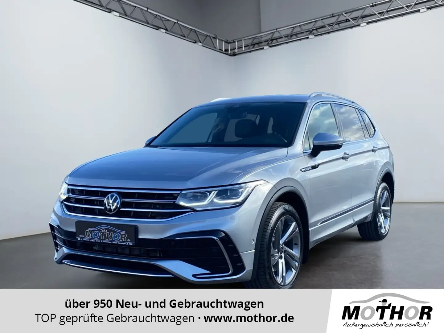 Volkswagen Tiguan Allspace R-Line 2.0 TDI 4Mo. ACC KAM SHZ Silber - 1