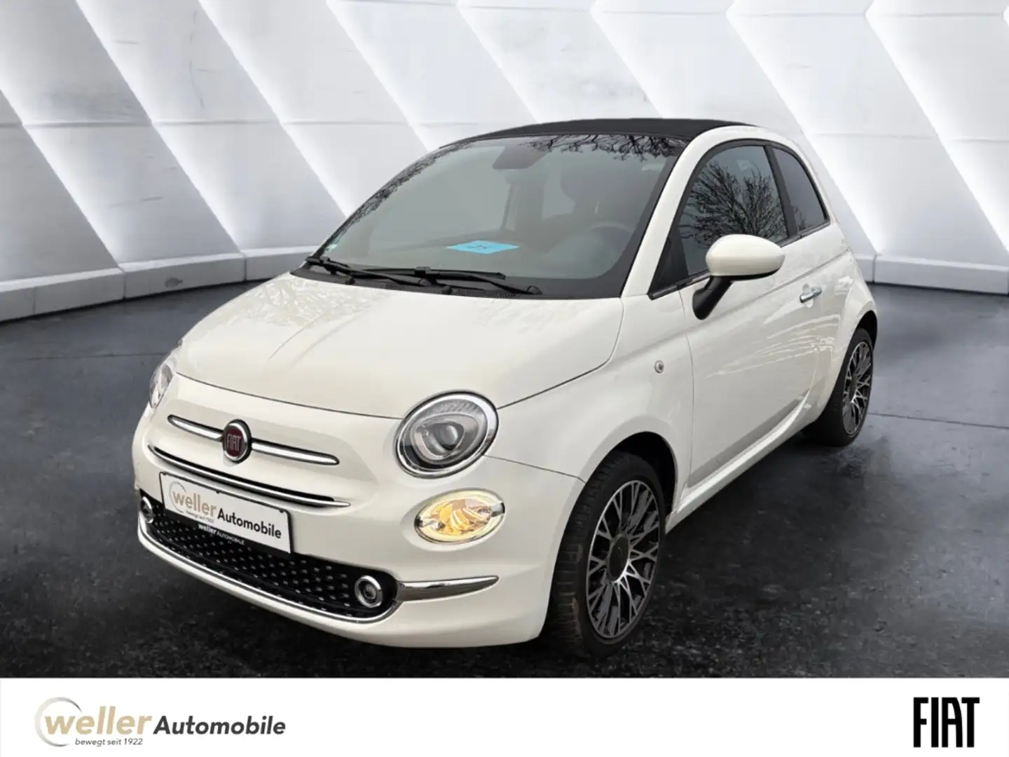 Fiat 500C Cabrio 1.0 Mild-Hybrid ''DolceVita'' Navi Parksens Weiß - 1