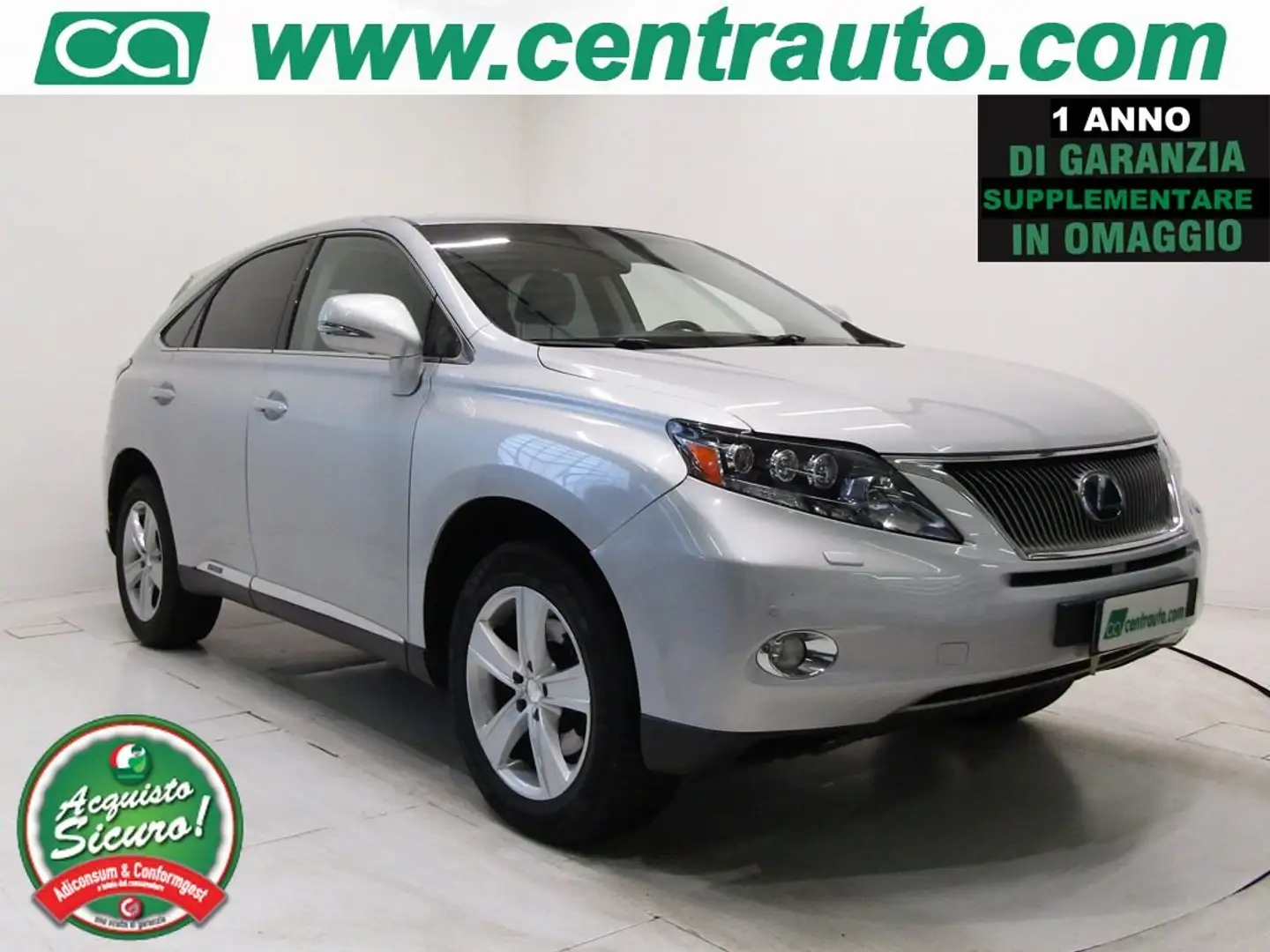 Lexus RX 450h 3.5 Hybrid Luxury CVT 4WD * PELLE * Plateado - 1