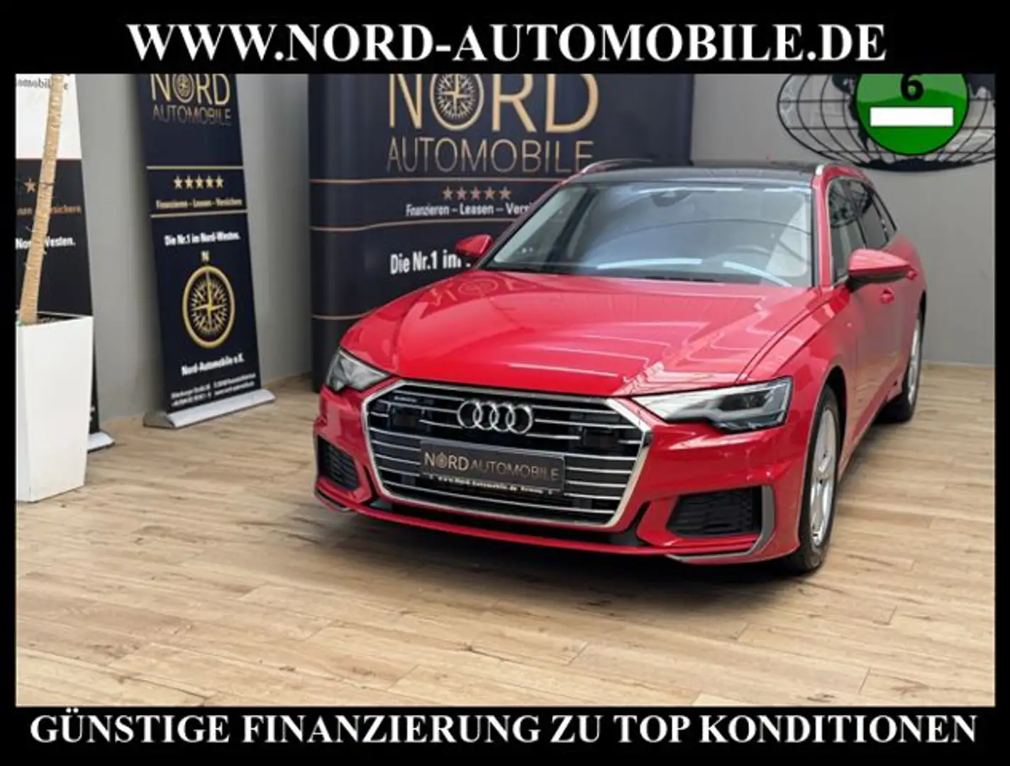 Audi A6 Avant 45 TFSI quattro S-LINE*AHK*PANO*ACC*LED Červená - 1